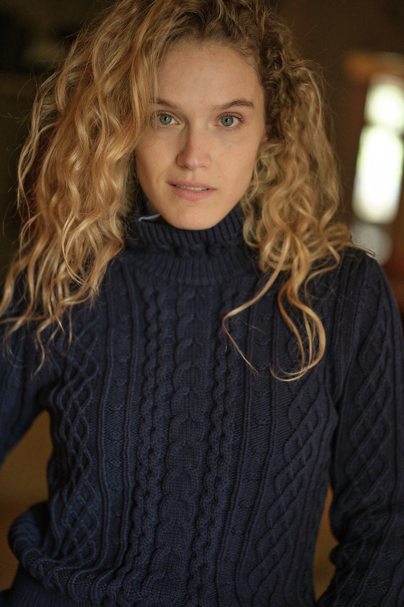 Stowe Navy Turtleneck Sweater for Women - Soft & Warm Winter Pullover - Perfect for Office, Casual Outfits & Holiday Gatherings