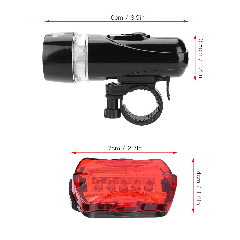Super Bright LED Bike Light Set - Quick Release Headlight & Taillight for Road & Mountain Bicycles | Night Cycling Safety & Commuting Accessories