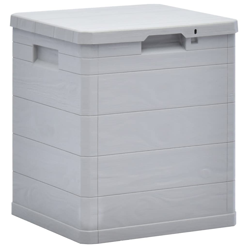 24 Gallon All-Weather Plastic Deck Storage Box - Outdoor Patio Furniture Cover for Cushions, Pillows, Garden Tools & Pool Toys - Grey - Perfect for Backyard, Deck & Poolside Organization