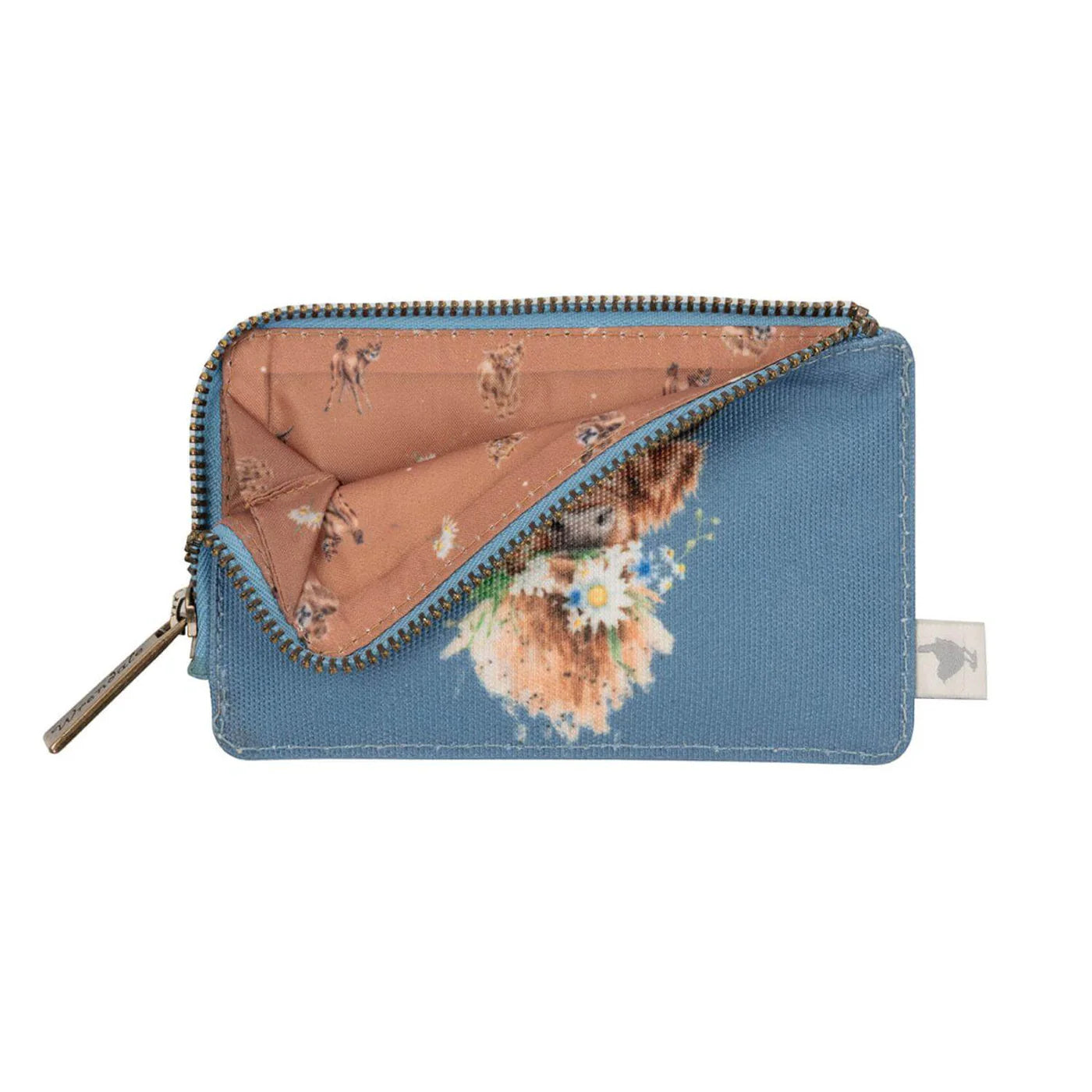 Wrendale Designs Cow Print Card Holder & Coin Purse - Stylish Leather Wallet for Women | Perfect for Credit Cards, Cash, and Everyday Use