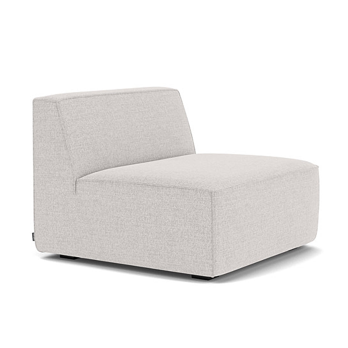 Modern Dane Fabric 1-Seater Modular Armless Sofa - Perfect for Small Spaces, Apartments & Contemporary Living Rooms
