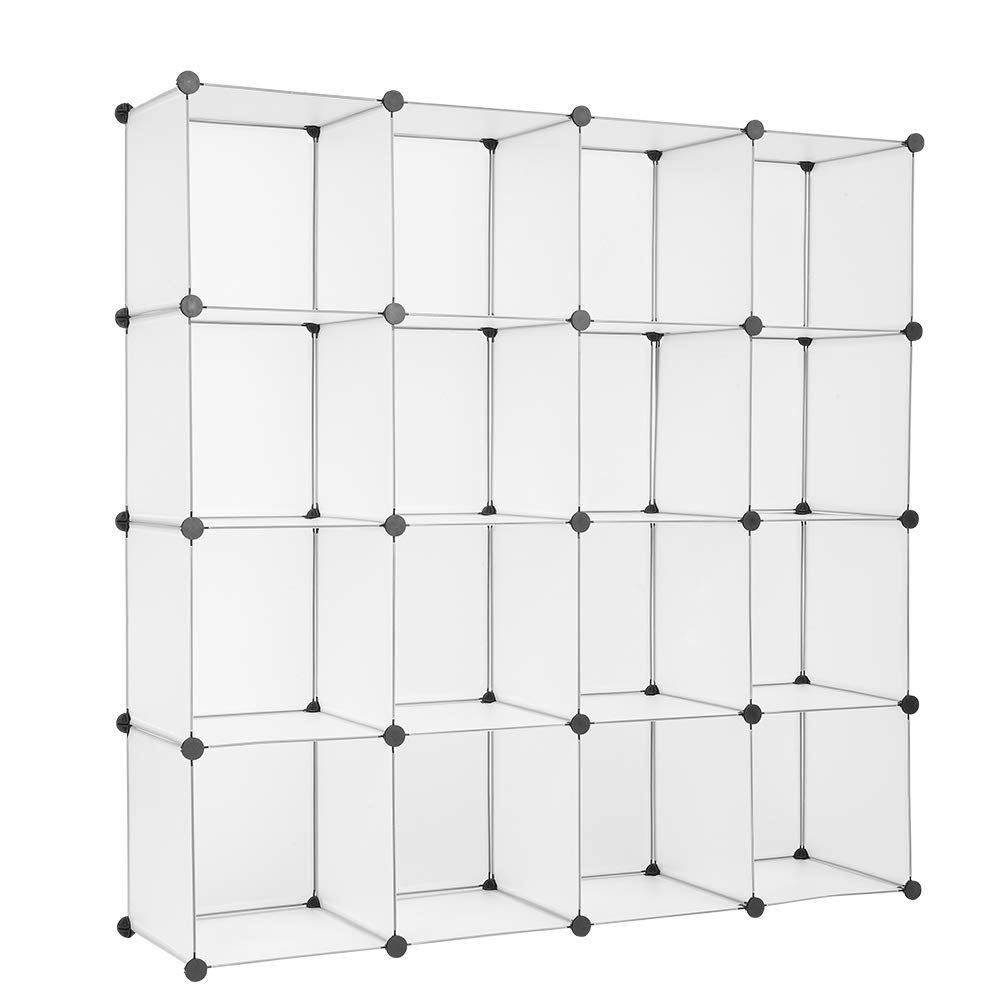 16-Cube Storage Organizer - Mytunes Cube Bookcase Shelf for Closet, Books & Home Organization | Perfect for Bedroom, Living Room & Office Storage
