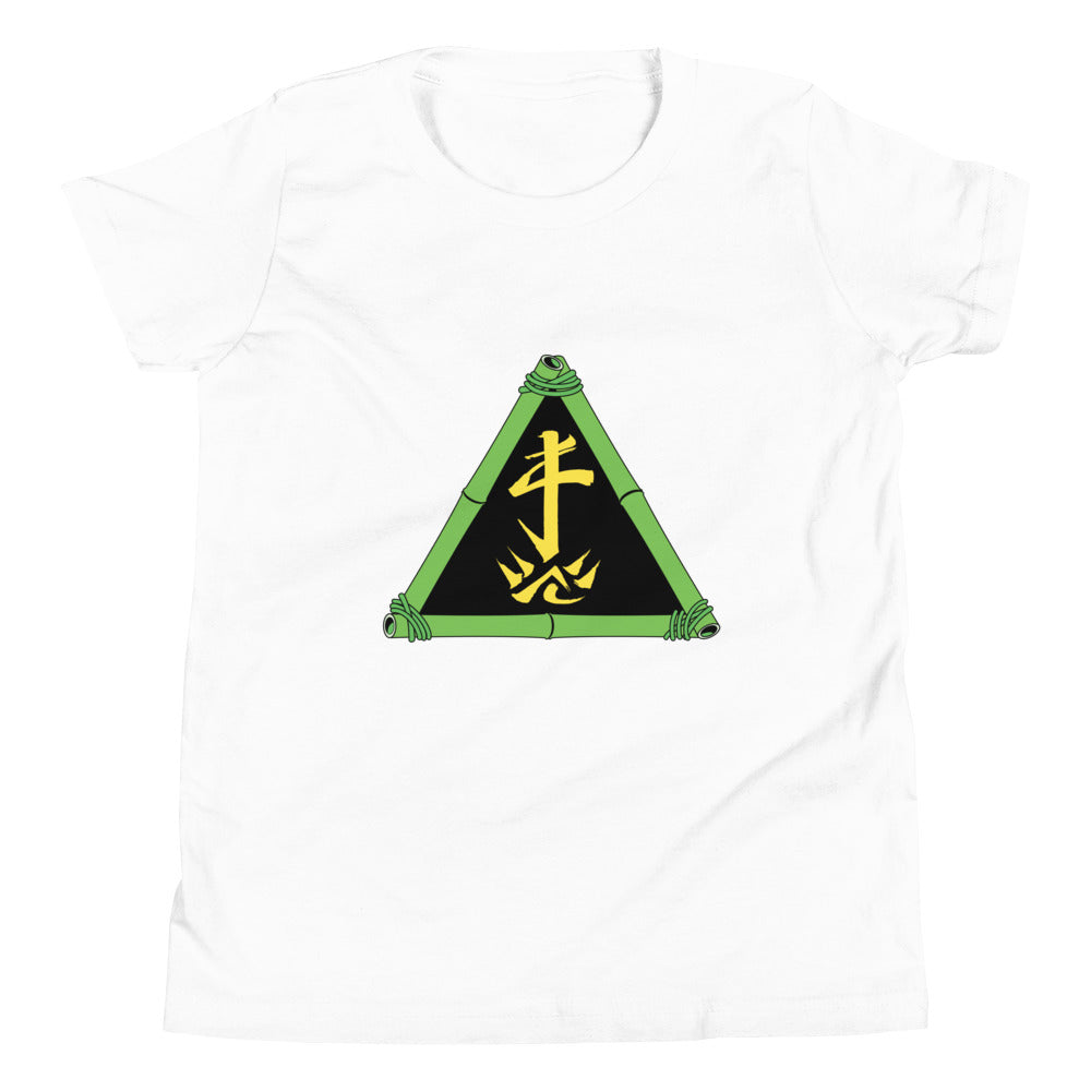 Zoo Jitsu Fighters ZJ Triangle Youth Short Sleeve T-Shirt - Cool Martial Arts Graphic Tee for Kids & Teens - Perfect for Training, School & Casual Wear