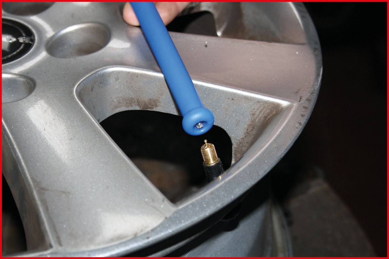 KS Tools 150.2027 Plastic Tire Valve Tool 310mm for Bike & Car Maintenance