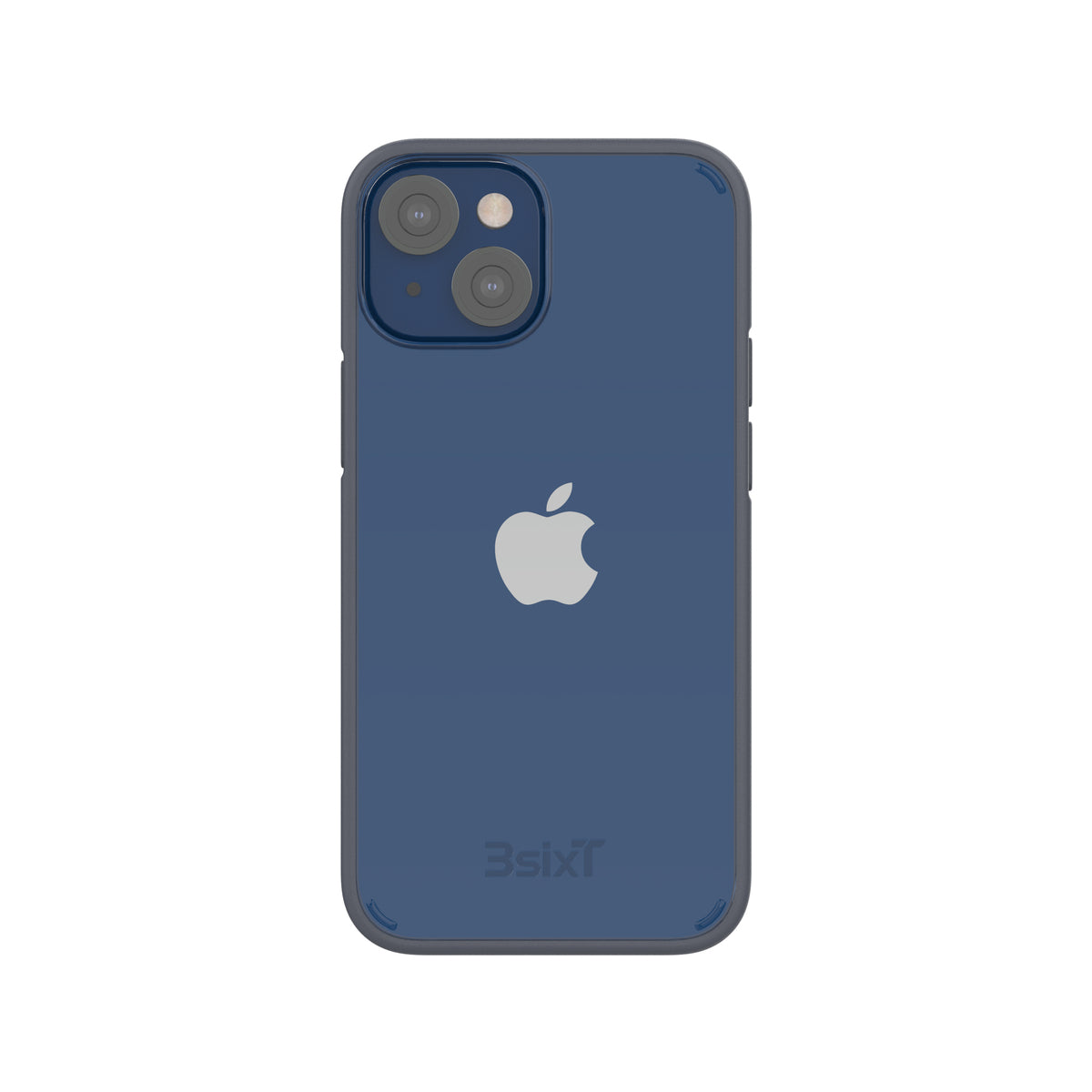 3sixT BioFlex iPhone 13 mini Shockproof Bumper Case - Clear/Grey Protective Cover | Slim Fit, Military-Grade Drop Protection | Perfect for Outdoor Activities, Travel & Daily Use