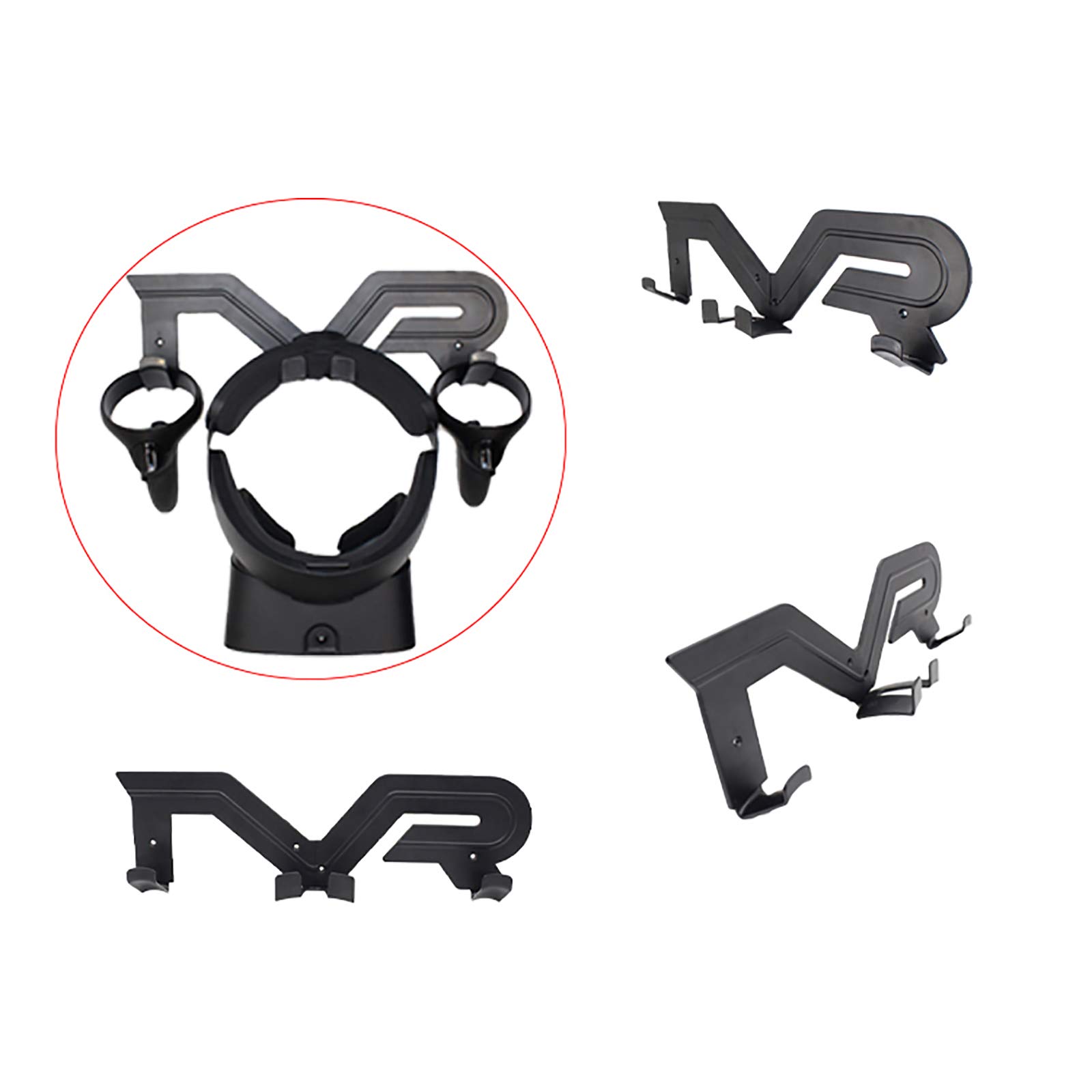LICHIFIT VR Headset Wall Mount Stand Holder for Oculus Quest 3 & Quest 2 - Space-Saving VR Accessories Organizer for Living Room, Gaming Room & Office
