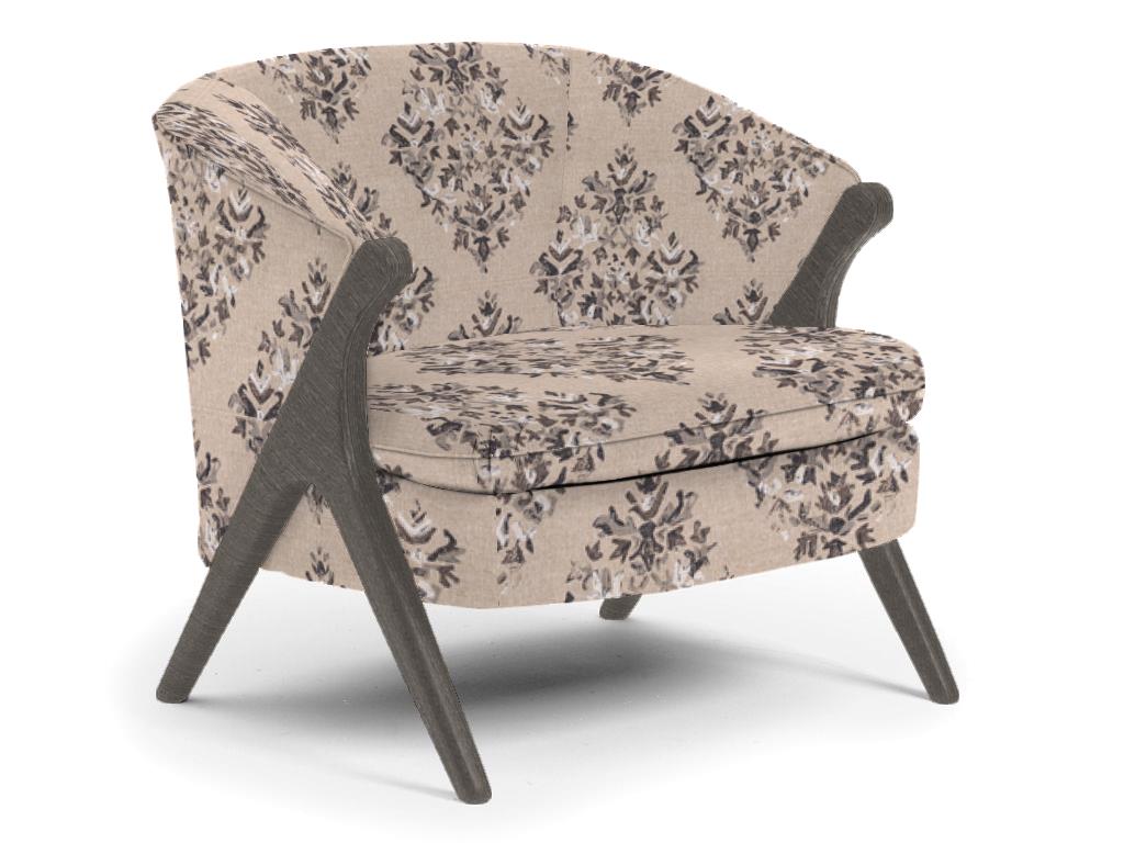 Tatiana Accent Chair - Modern Upholstered Lounge Chair with Wooden Legs for Living Room, Bedroom & Office Decor | Comfortable Reading Chair with Soft Cushions | Perfect for Home, Apartment or Workspace