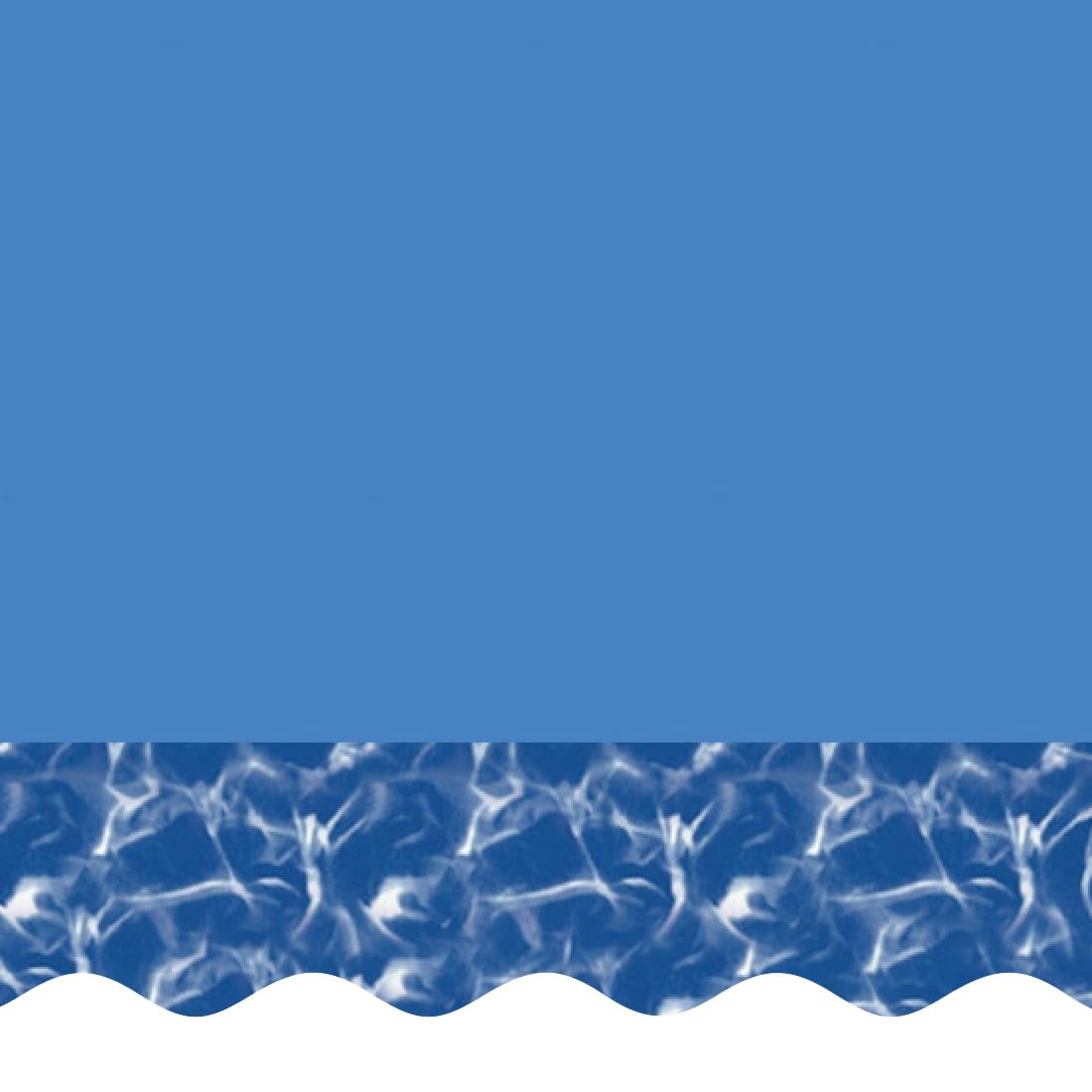 Smartline 15 ft x 24 ft Oval Above Ground Pool Liner - 20 Gauge Heavy Duty Virgin Vinyl with Swirl Bottom Design | Overlap Style for Steel Sided Pools (48-52 Inch Wall Height) | Perfect for Backyard Swimming, Family Fun & Summer Relaxation