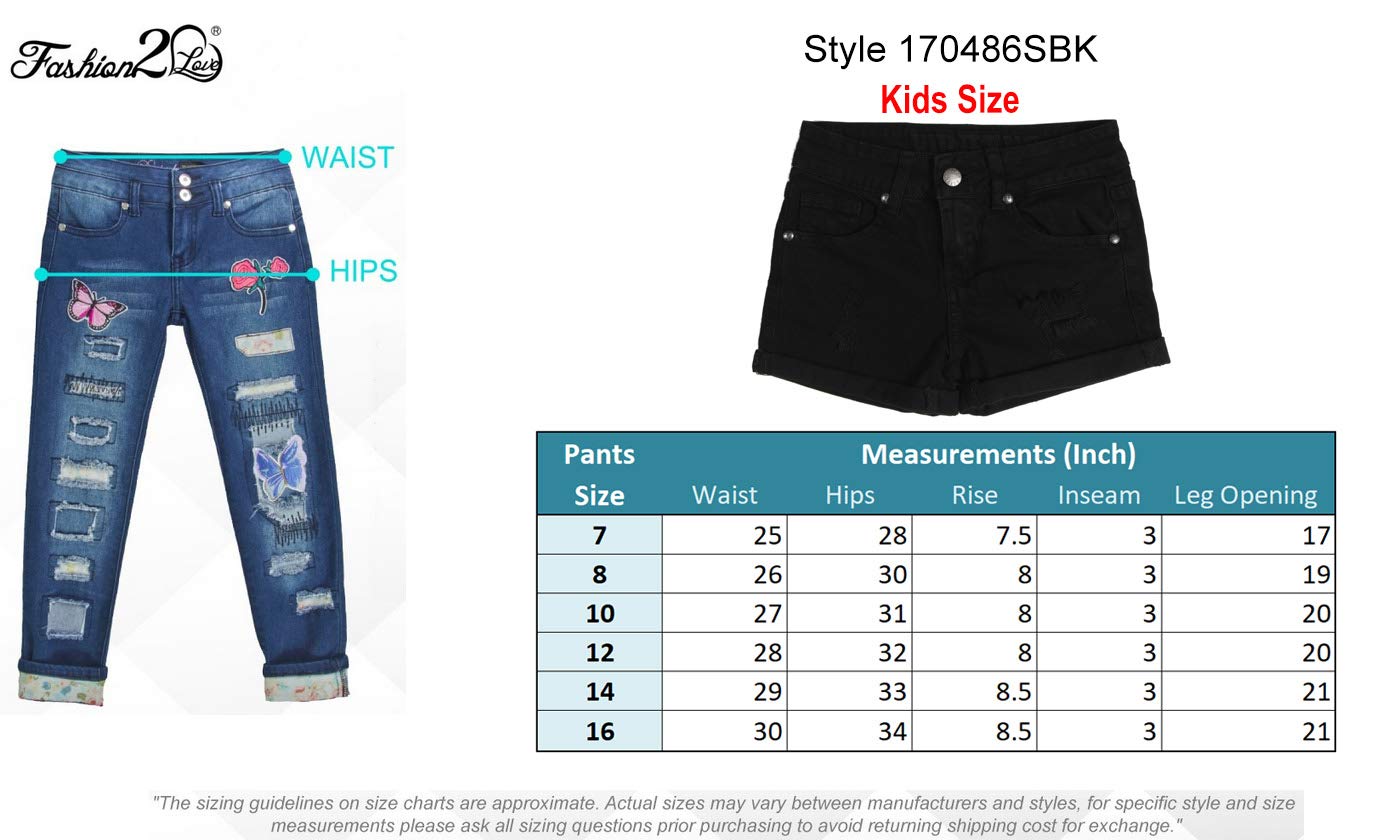 Fashion2Love Girls' Stretch Skinny Jeans with Pockets - Comfortable Denim Pants for Kids | Perfect for School, Play & Everyday Wear (MLG1)