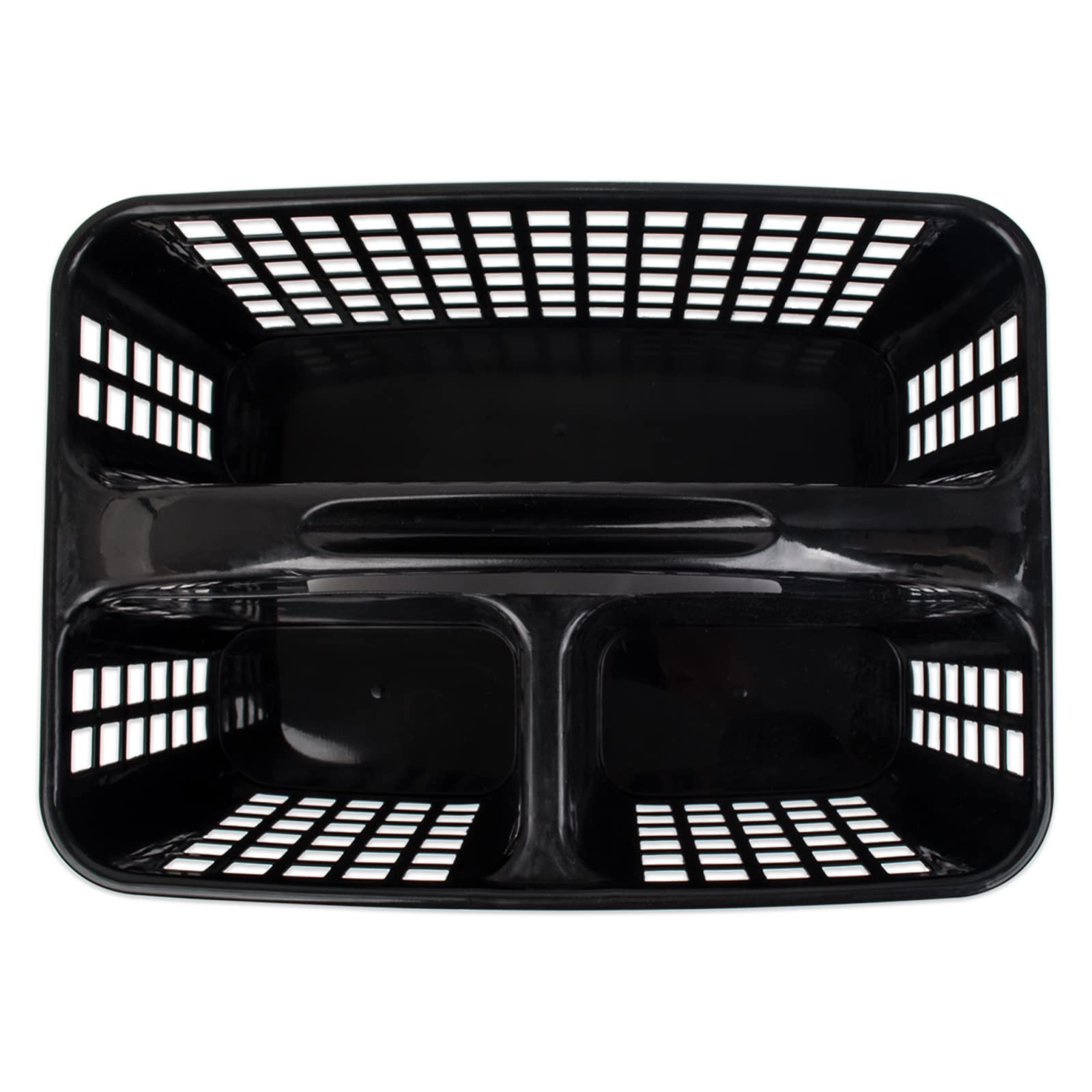 JiatuA Portable Shower Caddy Basket with Compartments - Plastic Storage Organizer with Handle for Bathroom, Kitchen, College Dorm & Under Sink - Perfect for Cleaning Supplies, Toiletries & Household Items (Black)