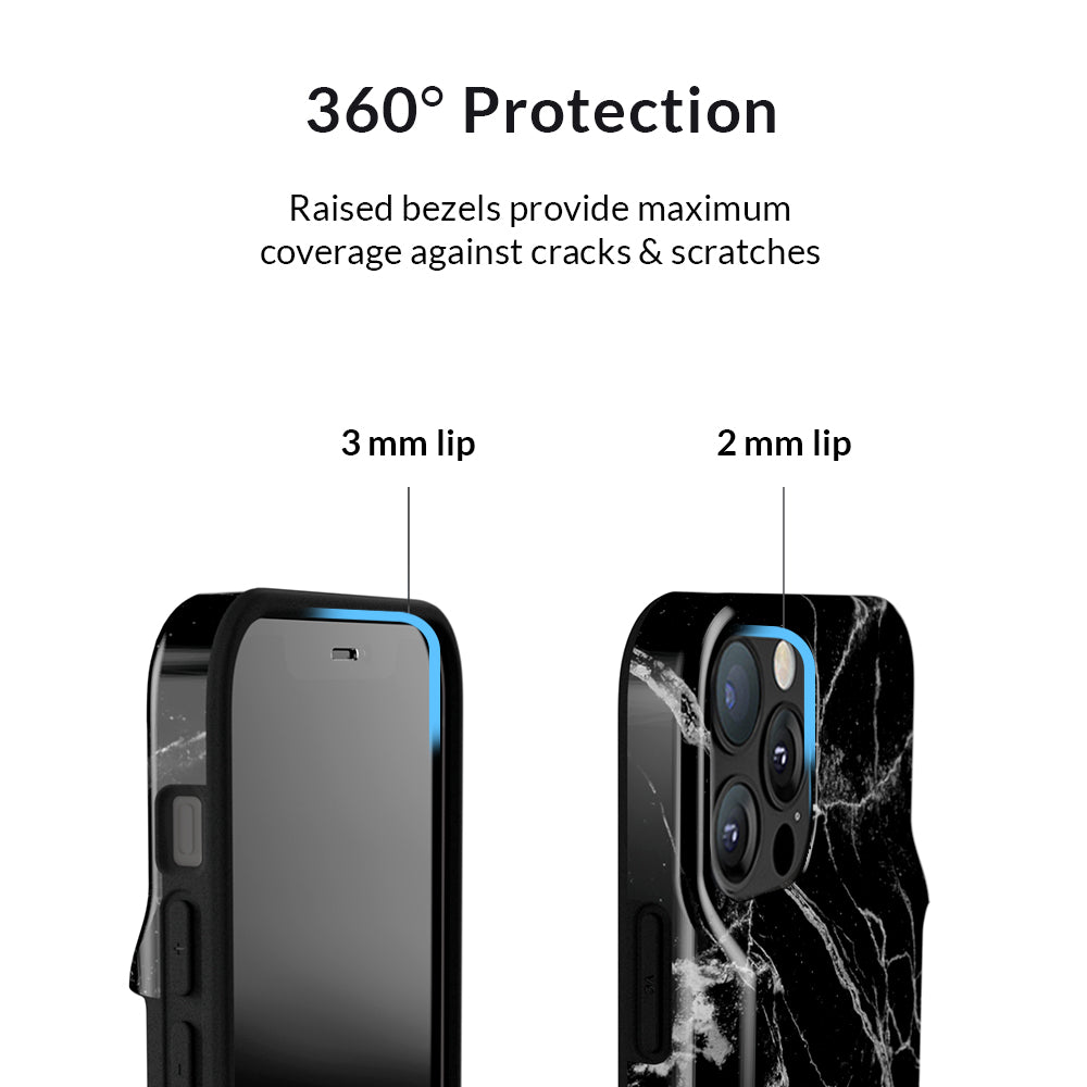 Premium Black Marble iPhone Wallet Case - Slim Protective Cover with Card Holder for iPhone [Model] | Perfect for Everyday Use, Travel & Business (e.g. iPhone 13/14/Pro)