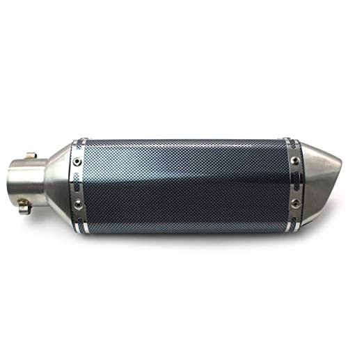 High-Performance Exhaust Muffler for Kawasaki Ninja 650 | Carbon Look Stainless Steel Silencer | Enhanced Sound & Performance for Street & Track Riding