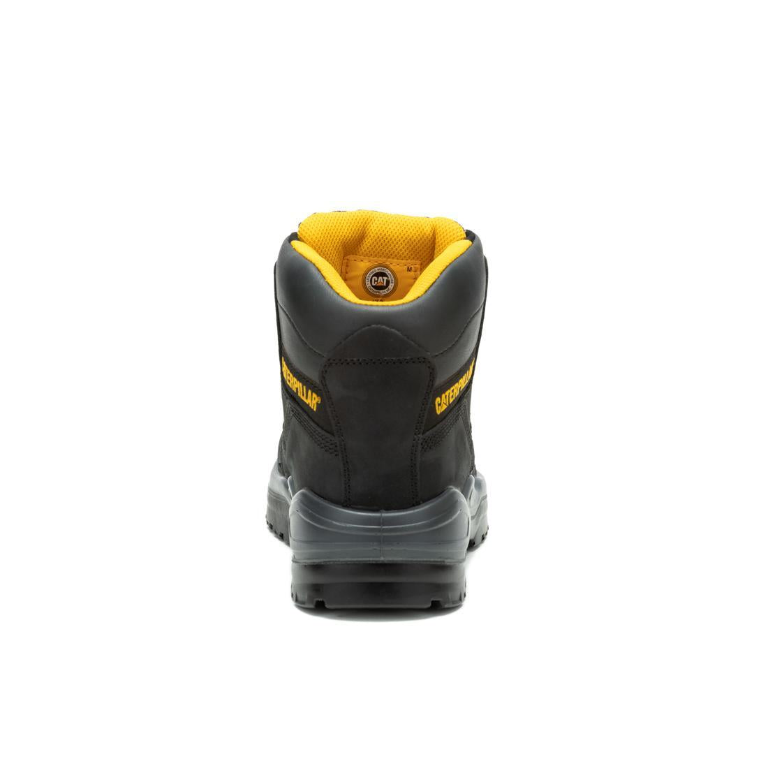 Striver Steel Toe Work Boots for Men - Black Safety Shoes for Construction, Warehouse & Outdoor Work | OSHA Compliant, Slip Resistant & Durable