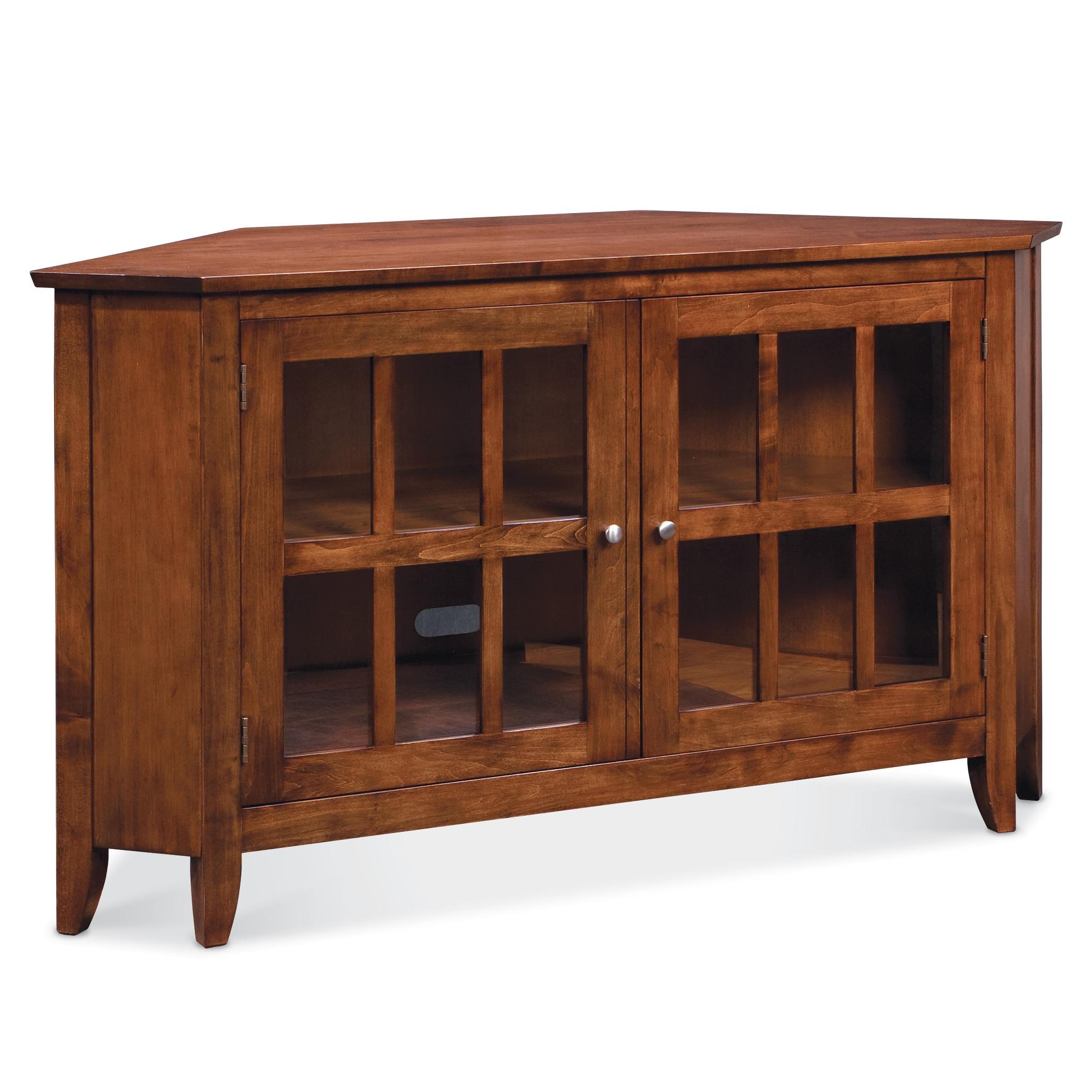 Brighton Corner TV Stand with Storage - Modern Entertainment Center for Living Room, Bedroom & Home Theater - Perfect for Flat Screen TVs up to 65