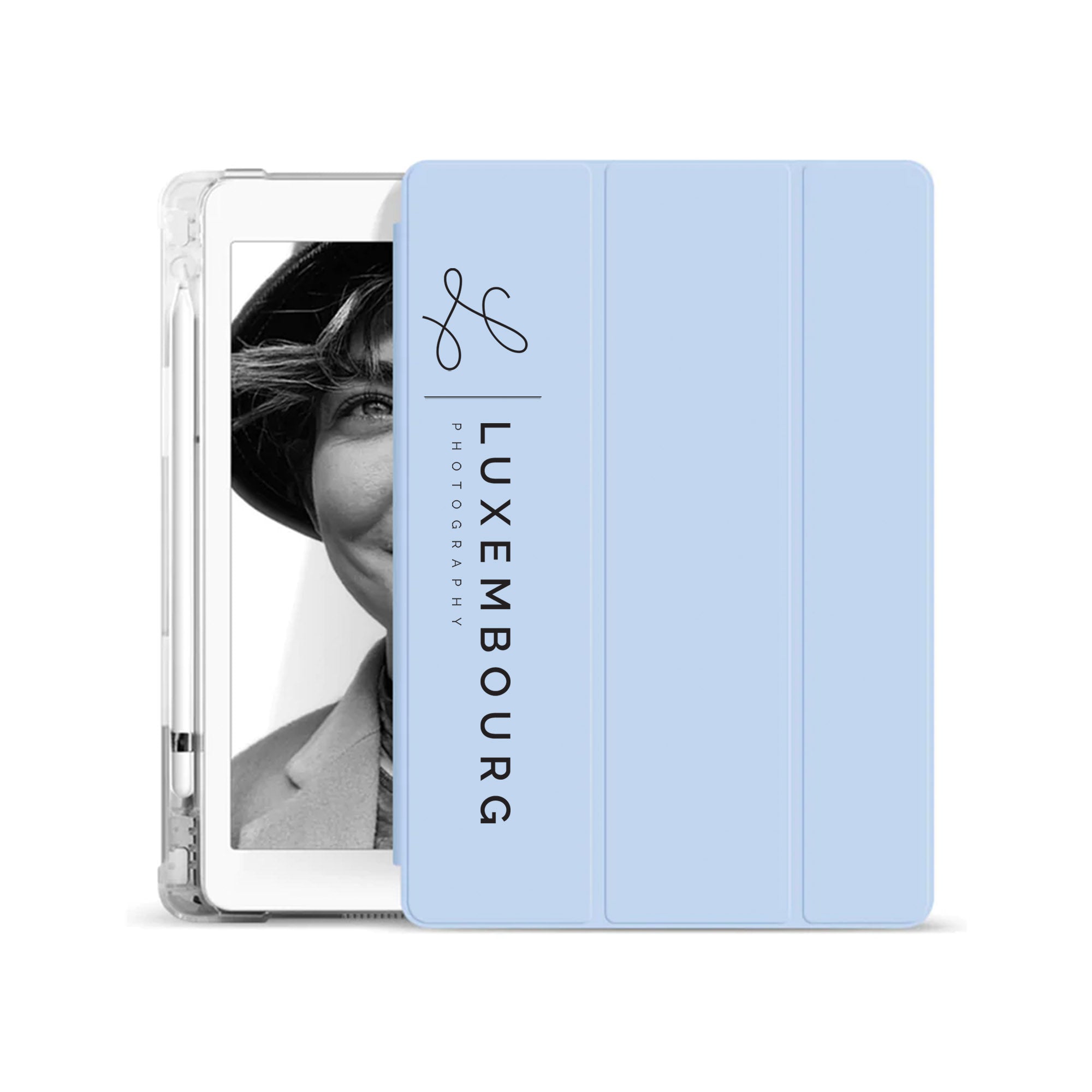 Premium iPad See-Through Case with Signature Design - Slim Protective Cover for iPad Pro/Air/Mini - Perfect for Work, School & Travel Use