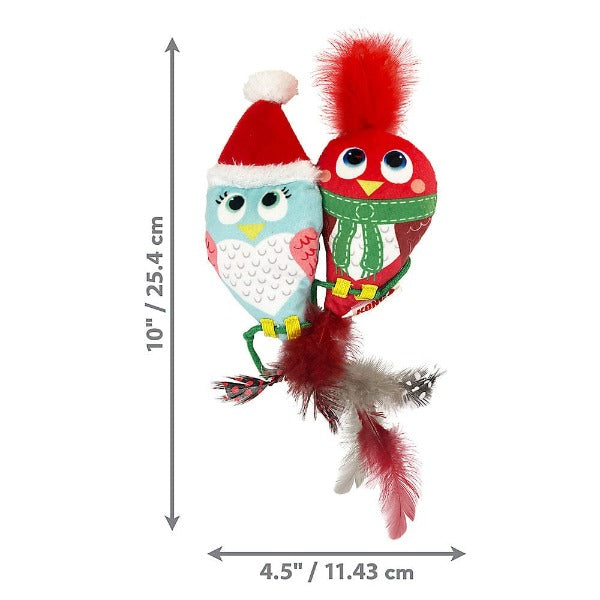 KONG Holiday Pull A Partz Luvs Interactive Cat Toy for Playtime & Training - Perfect for Christmas, Birthday Gifts & Indoor Fun