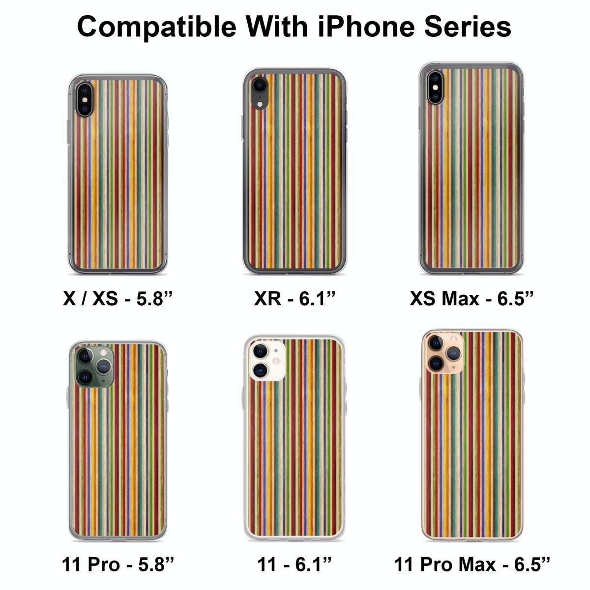 Eco-Friendly Recycled Skateboard Rainbow Texture Phone Case for iPhone 15/14/13/12/11/X/Xs/Xr/8/7/6/6s Plus/Pro Max - Durable Protective Cover for Outdoor Activities & Daily Use