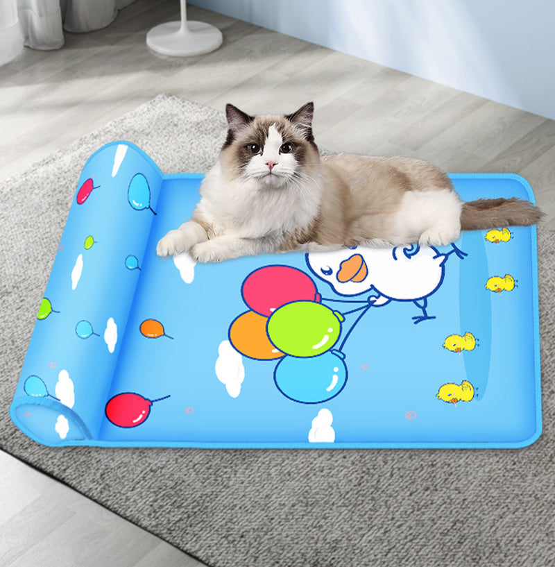 Cooling Ice Pad for Summer - Washable & Breathable Gel Mat with Pillow - Perfect for Hot Weather, Outdoor Activities, and Pet Comfort