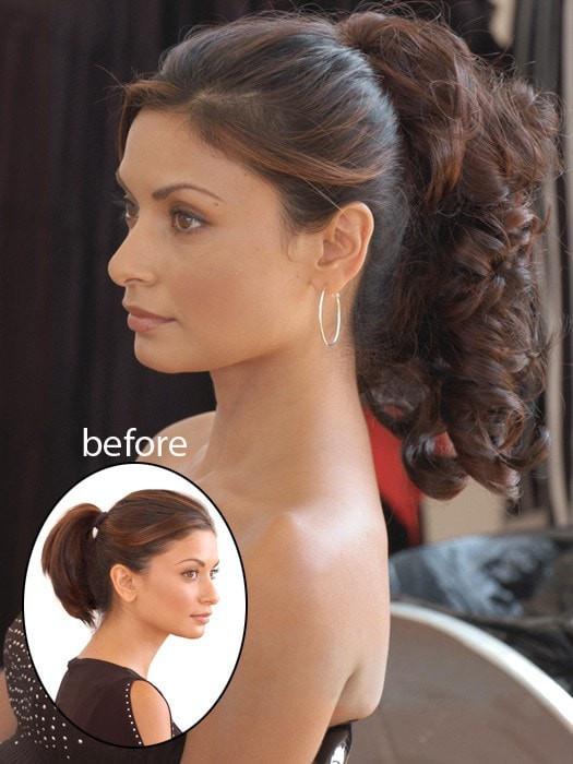 Crush Synthetic Clip-In Ponytail Hair Extension - Natural Look for Everyday Wear & Special Occasions