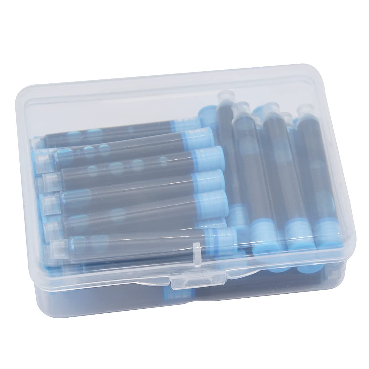 35 PCS Fountain Pen Ink Cartridges - 3.4mm Bore Diameter Calligraphy Pen Refills in Light Blue | Perfect for Handwriting, Journaling & Artistic Lettering