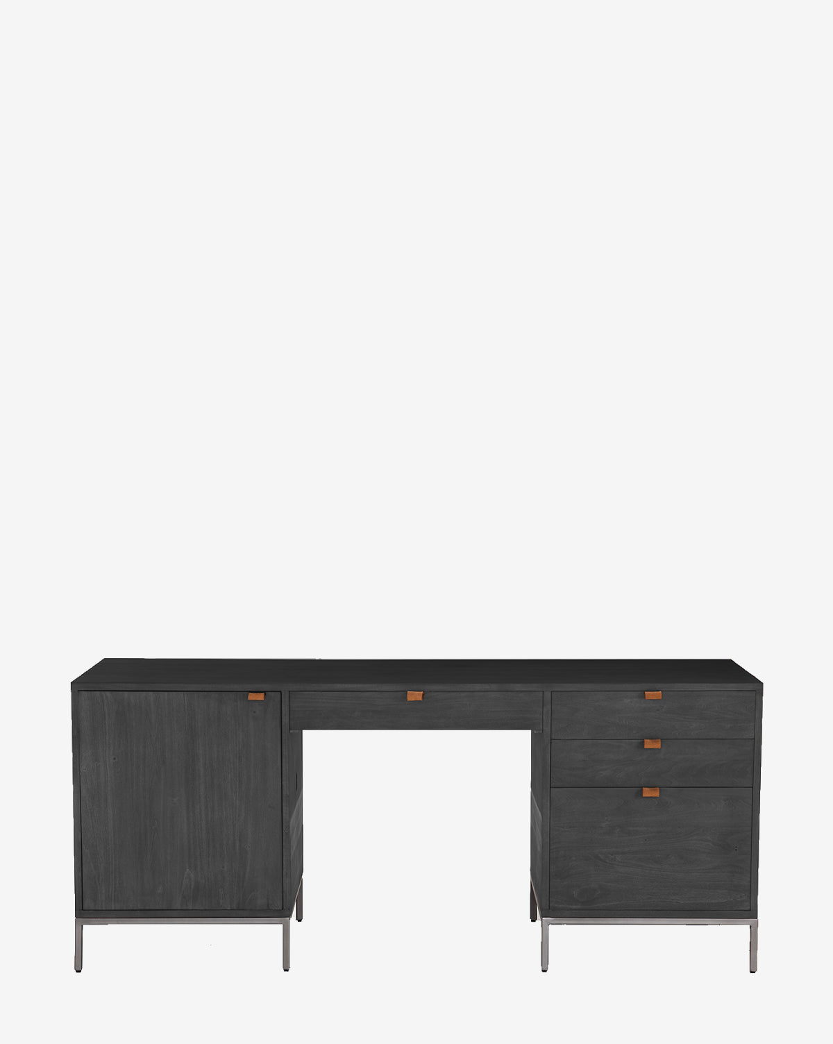 Ryker Desk - Modern Ergonomic Home Office Desk with Adjustable Height, Sturdy Metal Frame & Spacious Work Surface - Perfect for Remote Work, Gaming & Study