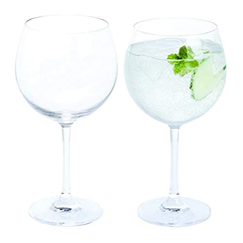 Dartington Crystal Copa Gin Glasses Set of 2 - 650ml Elegant Crystal Glassware for Gin & Cocktails - Premium Gift Boxed - Perfect for Home Bar, Parties & Special Occasions