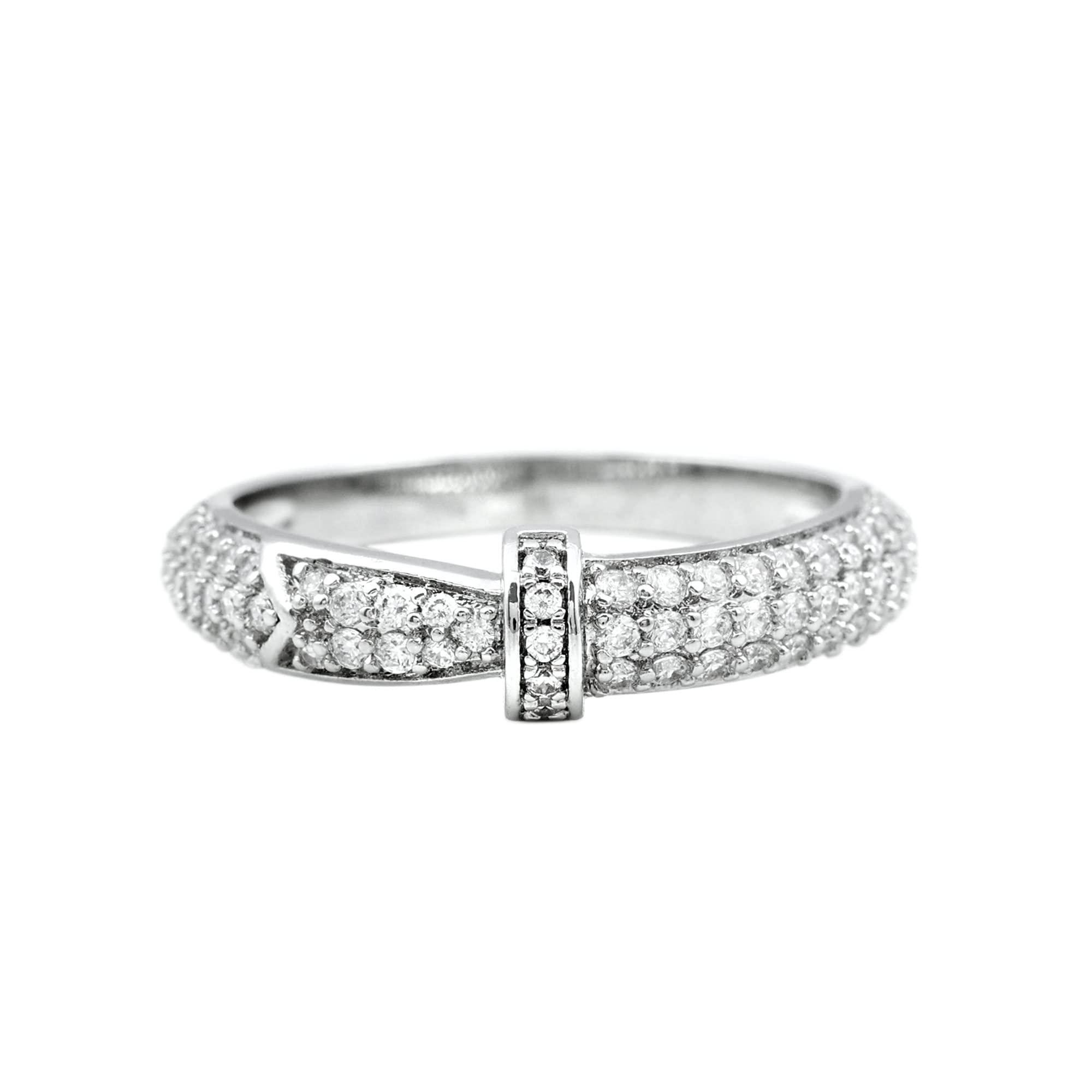 14K Solid Gold Diamond Wedding Band for Women - Certified April Birthstone Ring | Elegant Classic Wedding Ring for Brides, Anniversaries & Special Occasions