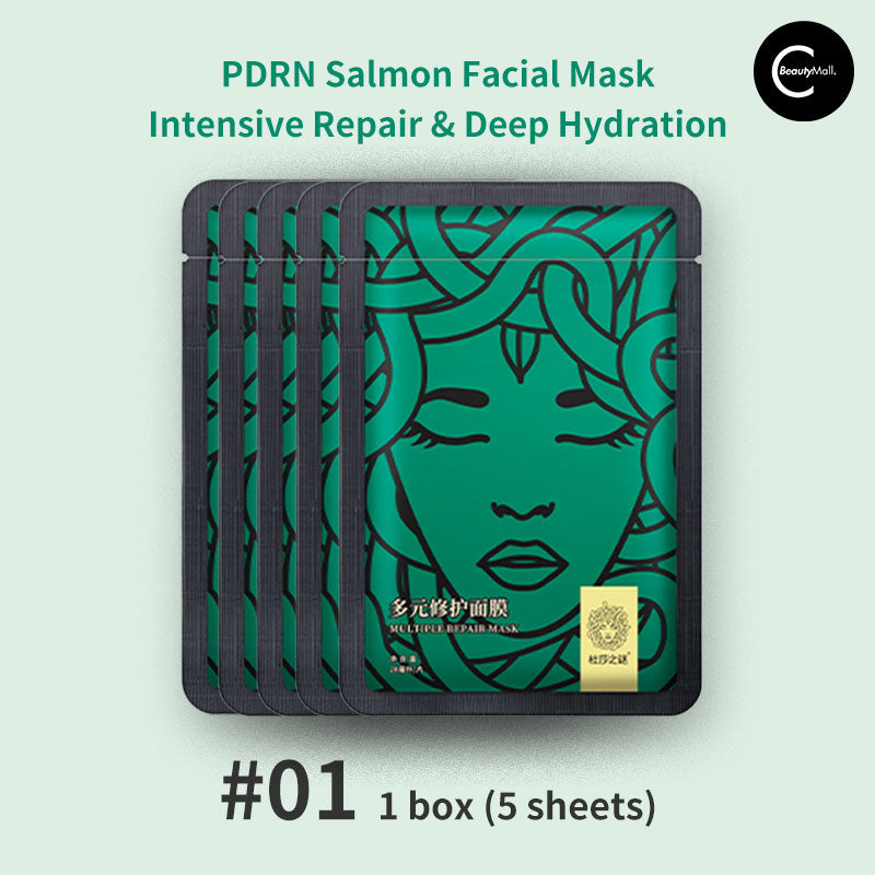 Medutherapy PDRN Salmon DNA Intensive Repair Mask - Anti-Aging & Hydrating Facial Sheet for Glowing Skin - Perfect for Nighttime Skincare & Post-Procedure Recovery