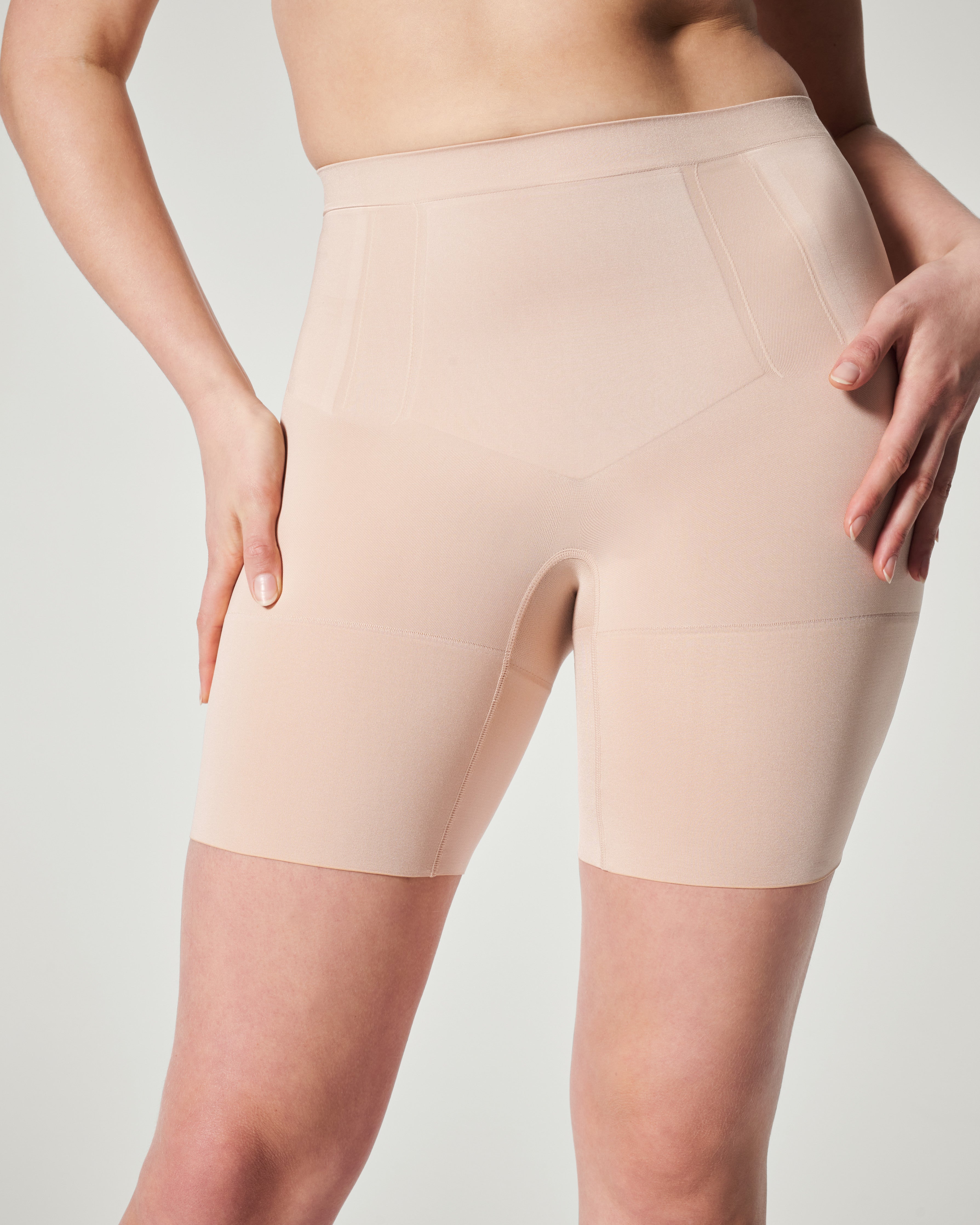 SPANX Sculpt OnCore Mid Thigh Shorts - High Waist Shaping Shorts for Women | Tummy Control & Thigh Slimming | Perfect for Workout, Yoga & Everyday Wear