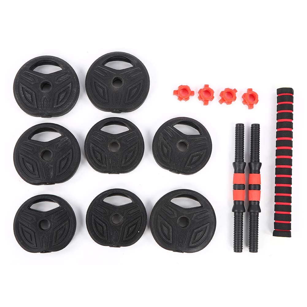 10KG Dumbbell Set with 40cm Rod - Home Gym Equipment for Fitness Training