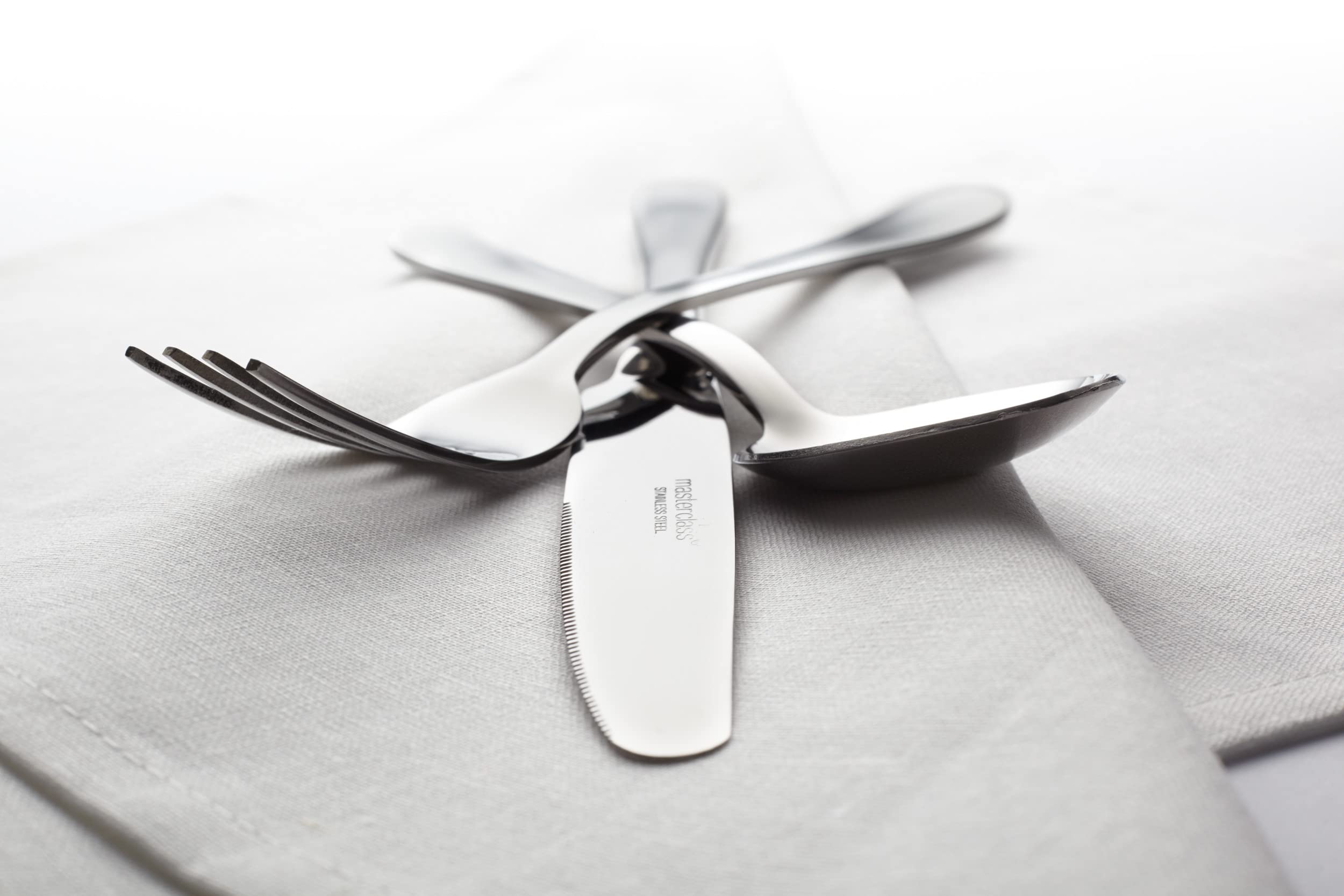 Premium Stainless Steel Dinner Knives and Forks Set (4-Piece) - Elegant Cutlery for Formal Dining, Dinner Parties & Holiday Gatherings
