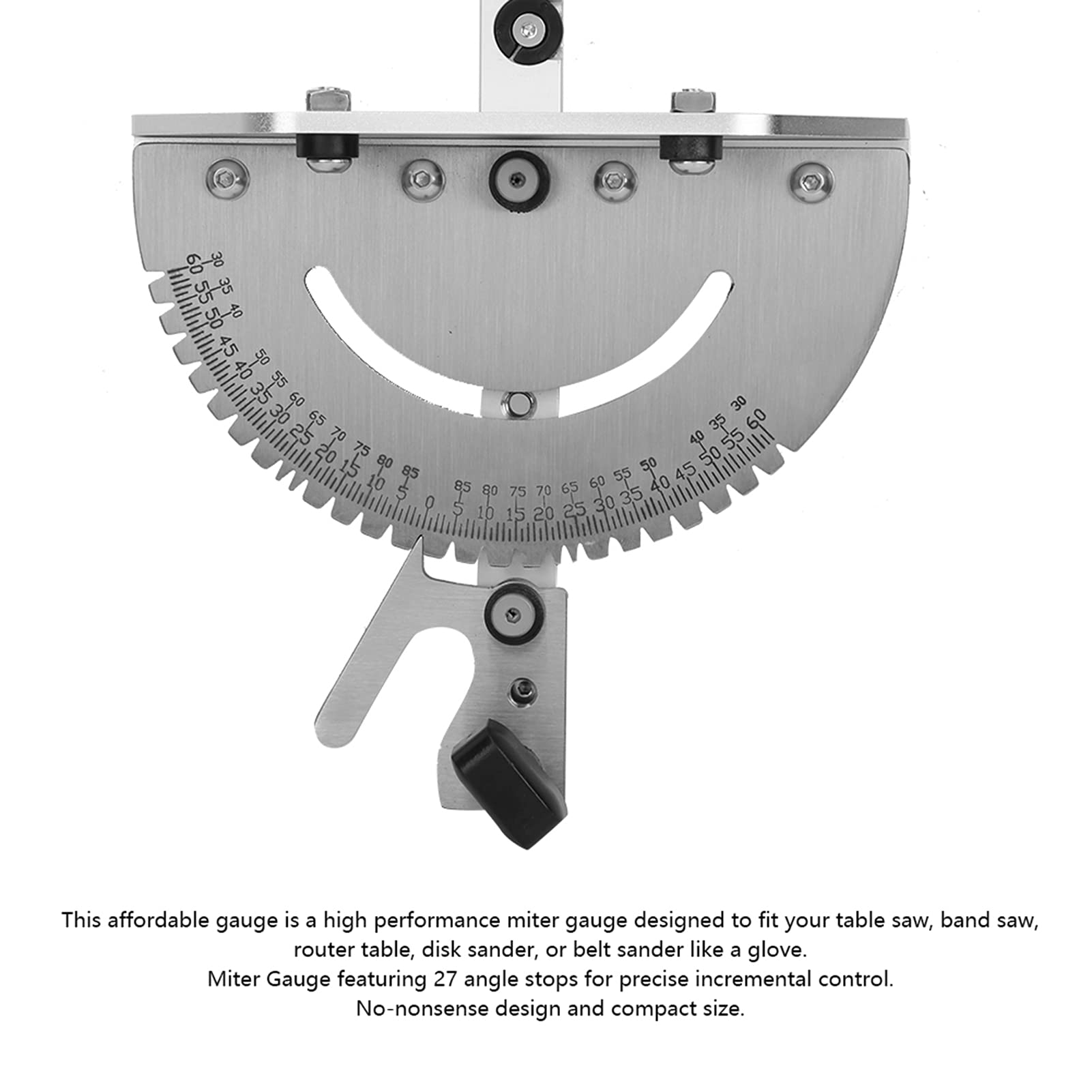 **Precision Aluminum Miter Gauge for Table Saw & Band Saw - Craftsman Woodworking Angle System - Perfect for Router Tables & DIY Projects**
