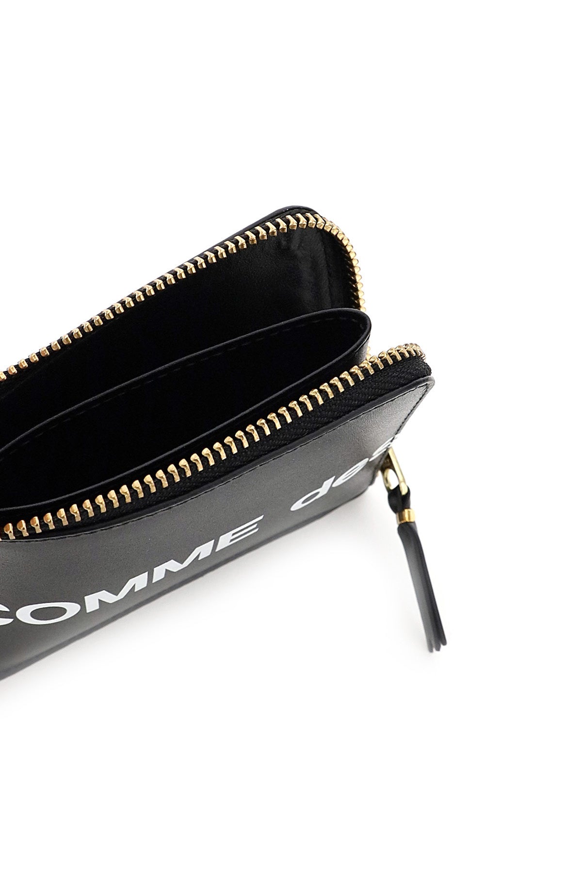 Comme des Garcons Zip Wallet with Large Logo - Stylish & Functional for Everyday Use and Travel