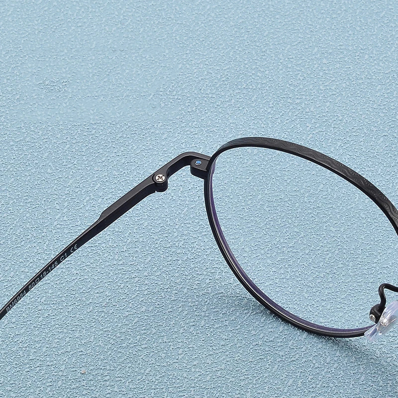 Bclear Unisex Full Rim Small Round Titanium Eyeglasses 6984 - Lightweight & Durable Frame for Reading, Work & Everyday Use