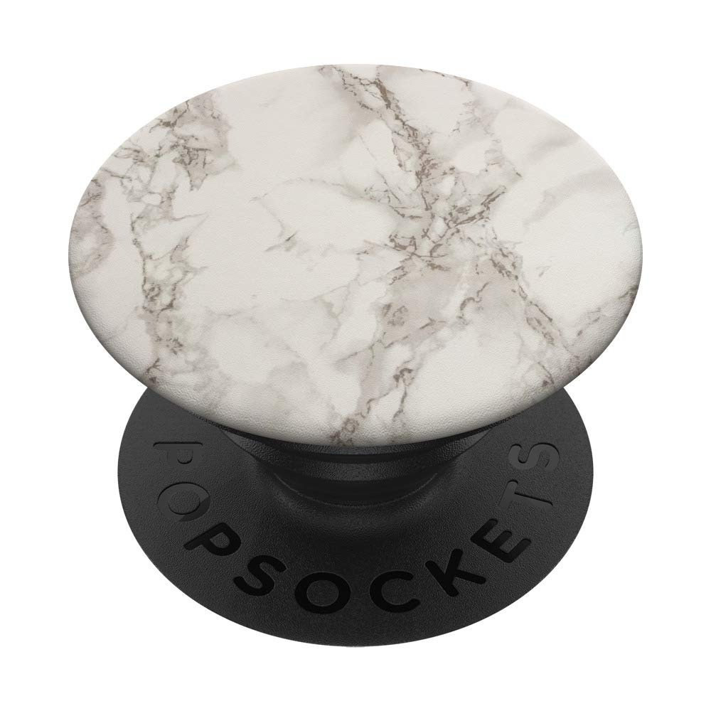 White Aesthetic Phone Stand for Girls & Women - PopSockets PopGrip: Swappable Grip for Phones & Tablets, Perfect for Home, Office, and Travel