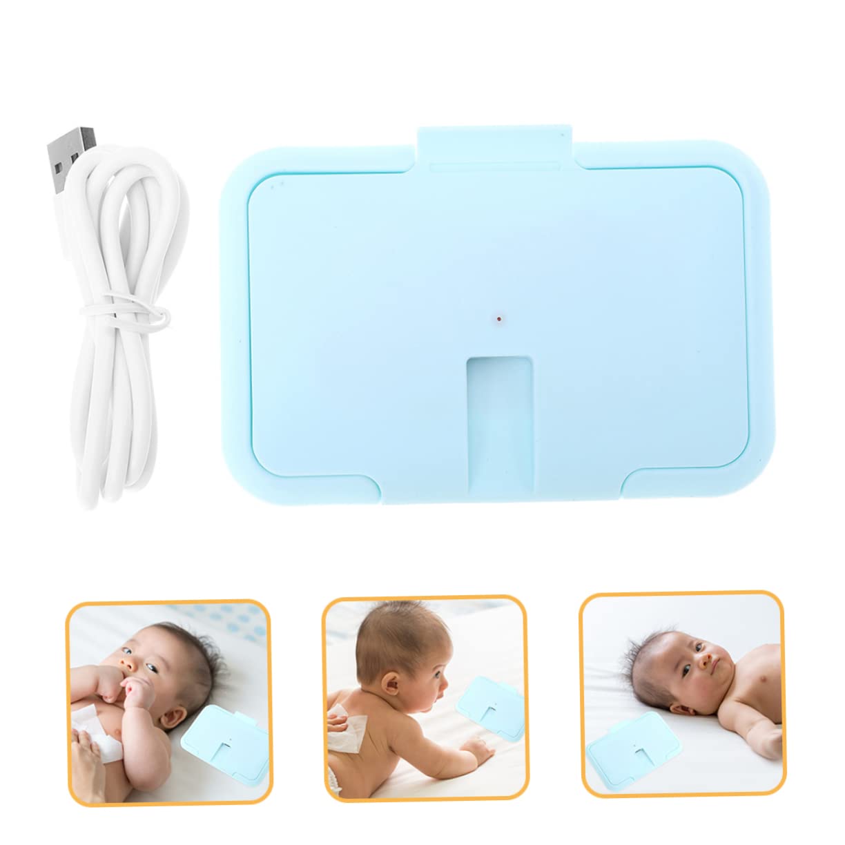 FAVOMOTO 5-Pack Baby Wipe Warmer - Portable Wet Wipes Heater for Diaper Changing, Made of Durable ABS Plastic (2pcs x 5) - Perfect for Nursery, Travel & On-the-Go Baby Care