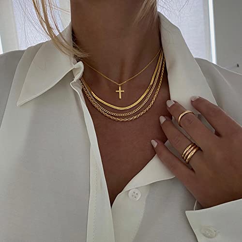 1-gold cross necklace