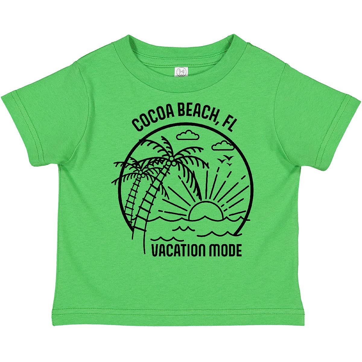Inktastic Summer Vacation Mode Cocoa Beach Florida Toddler T-Shirt - Cute Graphic Tee for Boys & Girls - Perfect Beach Trip, Family Vacation & Holiday Outfit