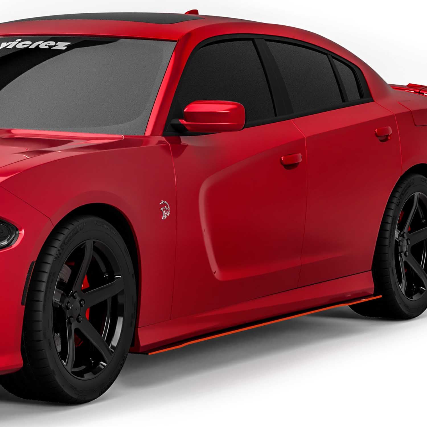 Vicrez VZ3 Style Side Skirt Splitters for Dodge Charger 2011-2017 | VZ100692 | Enhance Your Car's Aerodynamics & Sporty Look | Perfect for Racing, Car Shows & Street Performance Upgrades