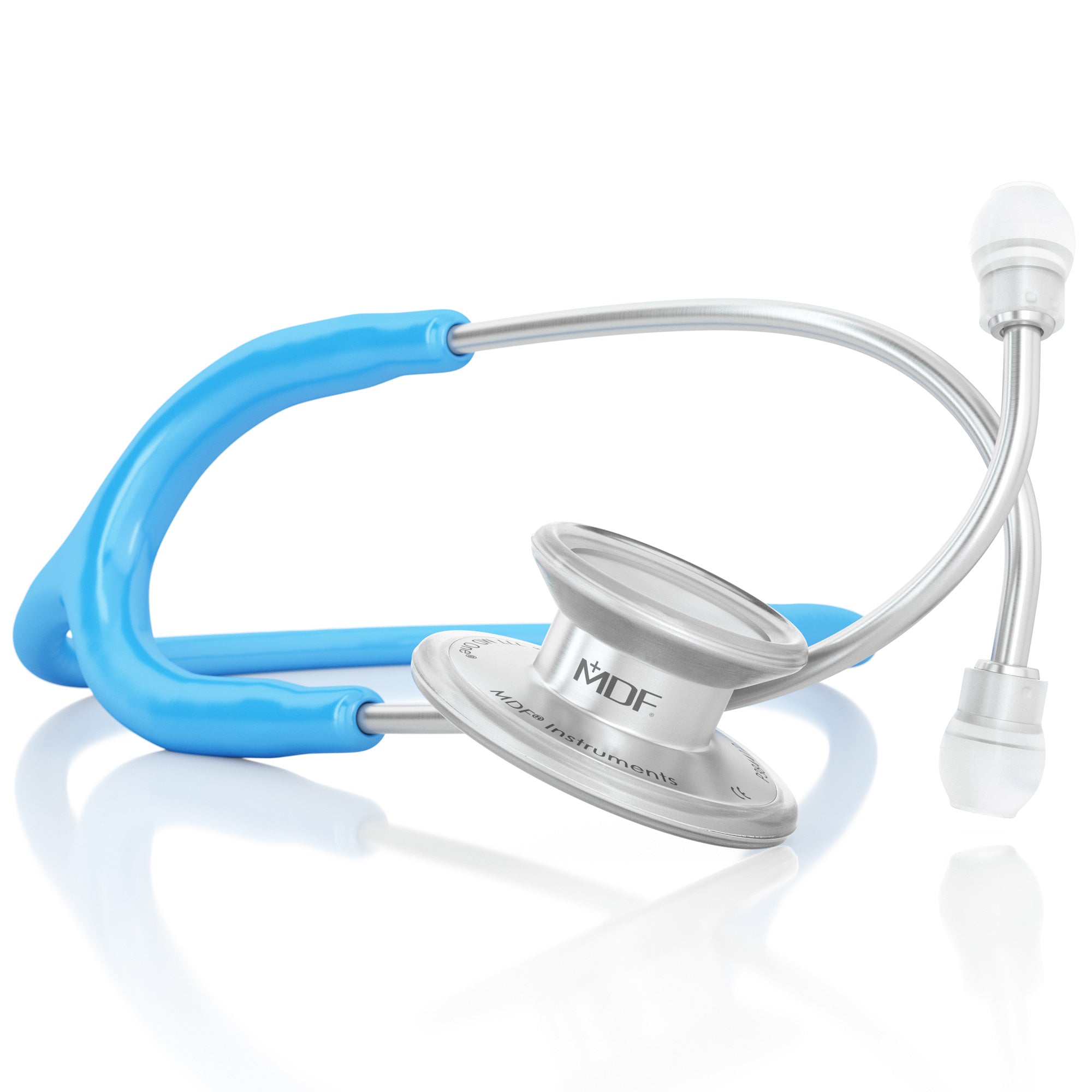 MD One® Professional Adult Stethoscope - Bright Blue | High-Quality Medical Stethoscope for Doctors, Nurses & Healthcare Professionals | Ideal for Clinical Use, Patient Examinations & Medical Training
