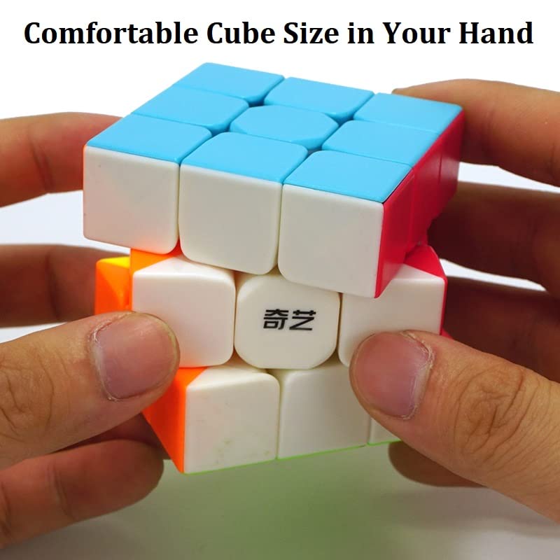 QY Toys 3x3 Speed Cube - Professional Smooth Fast Magic Cube Puzzle Game for Kids & Adults - Perfect Gift for Birthday, Christmas & STEM Learning