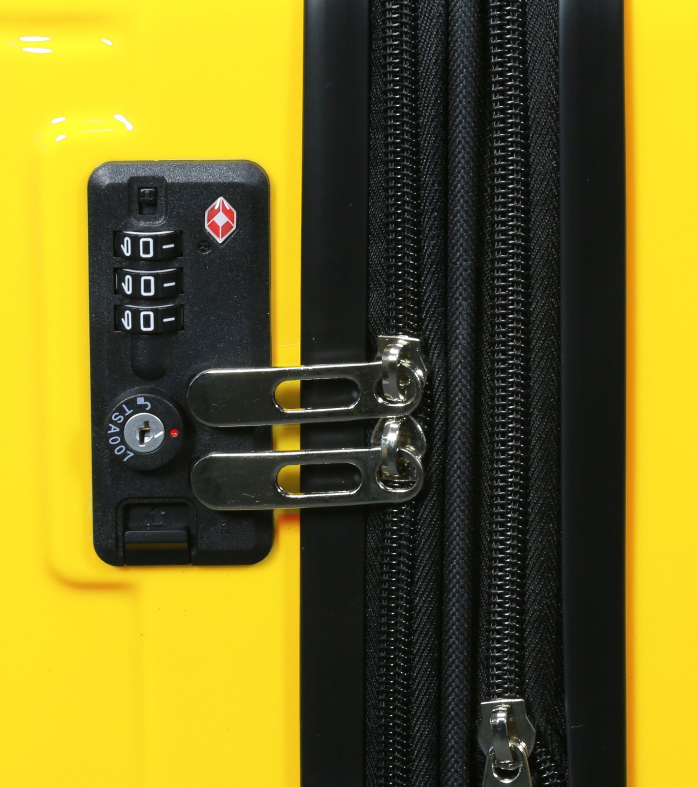 World Traveler Contour 3-Piece Hardside Spinner Luggage Set with TSA Lock - Lightweight Durable Suitcase for International Travel & Business Trips (Yellow, One Size)