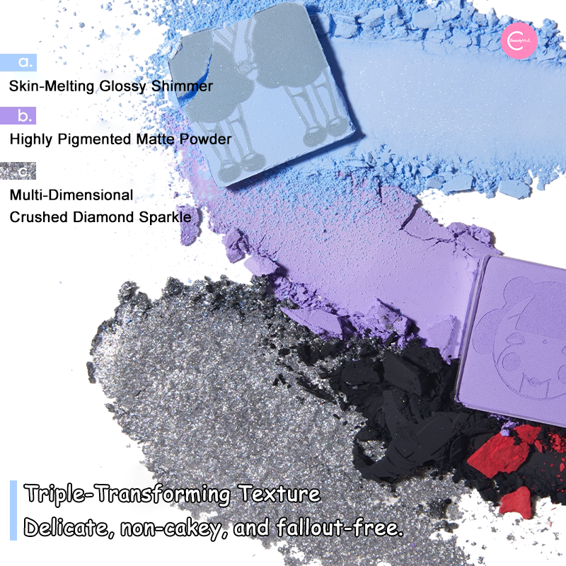 Judydoll Halloween Limited Edition 10-Color Eyeshadow Palette - Vibrant Pigmented Makeup for Party, Cosplay & Special Occasions