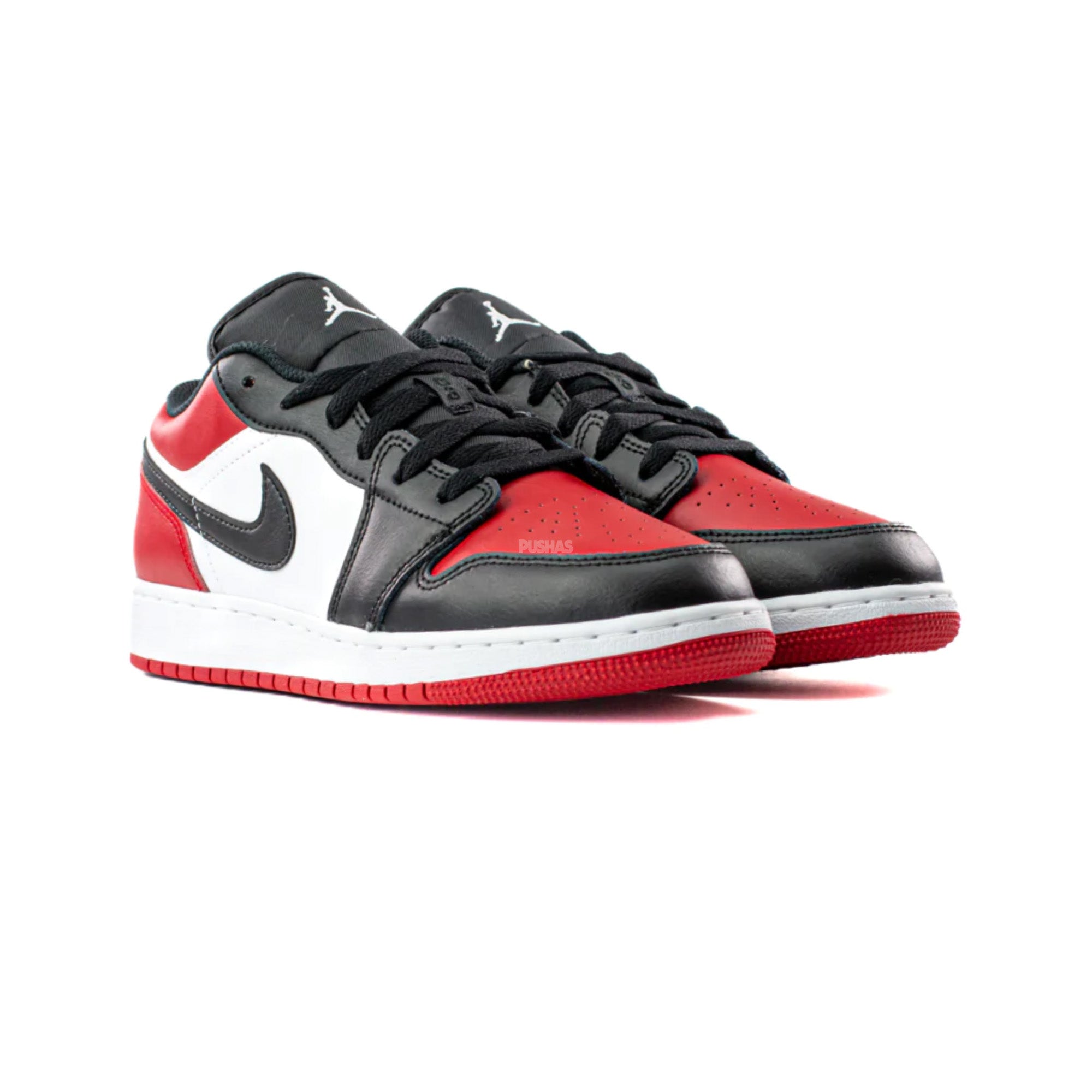 Air Jordan 1 Low 'Bred Toe' GS Sneakers (2021) - Women's Basketball Shoes for Casual Wear & Street Fashion