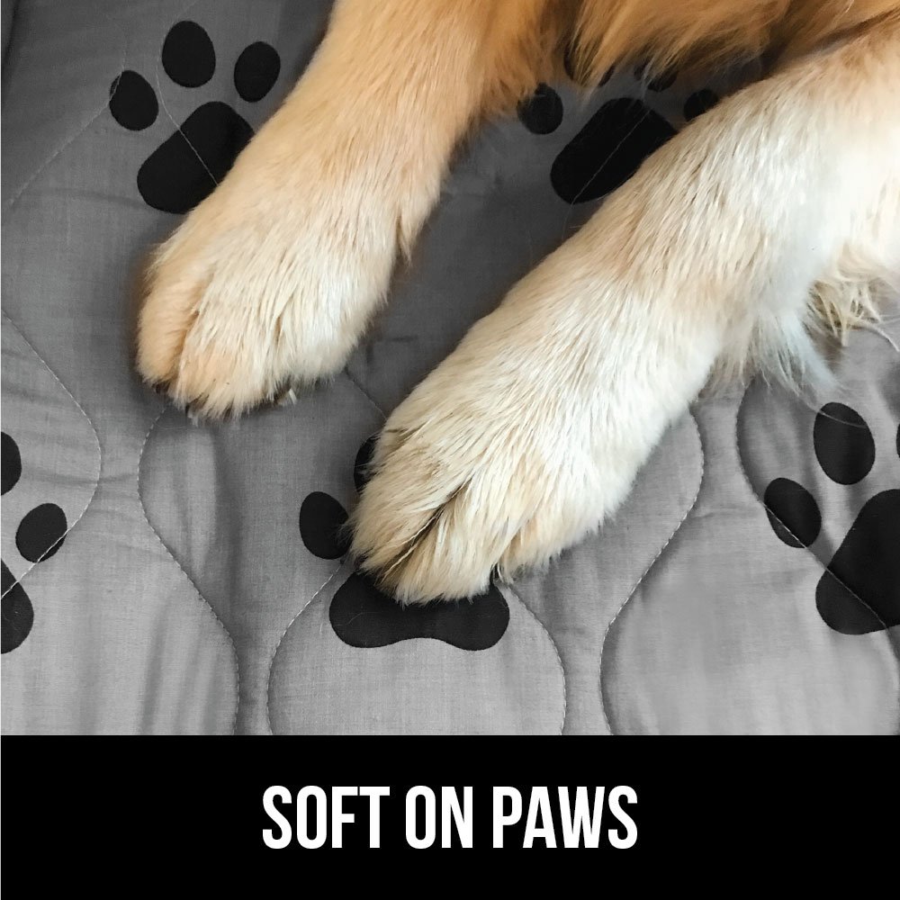 GORILLA GRIP Washable Puppy Pads - Slip Resistant Dog Crate Mat & Waterproof Cloth Pee Pad for Puppy Training | Reusable Pet Incontinence Blanket Protects Sofa, Furniture, Carpet | 22x16 Inches, Pack of 2 | Ideal for Playpen, Crate, Housebreaking & Travel Use