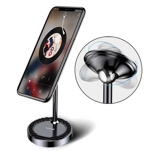 Baseus 360° Rotating Magnetic Phone Stand - Adjustable Desktop Holder for iPhone 15/14/13/12, Samsung Galaxy S23/S22/S21, Xiaomi 13/12 - Perfect for Office, Home & Car Use