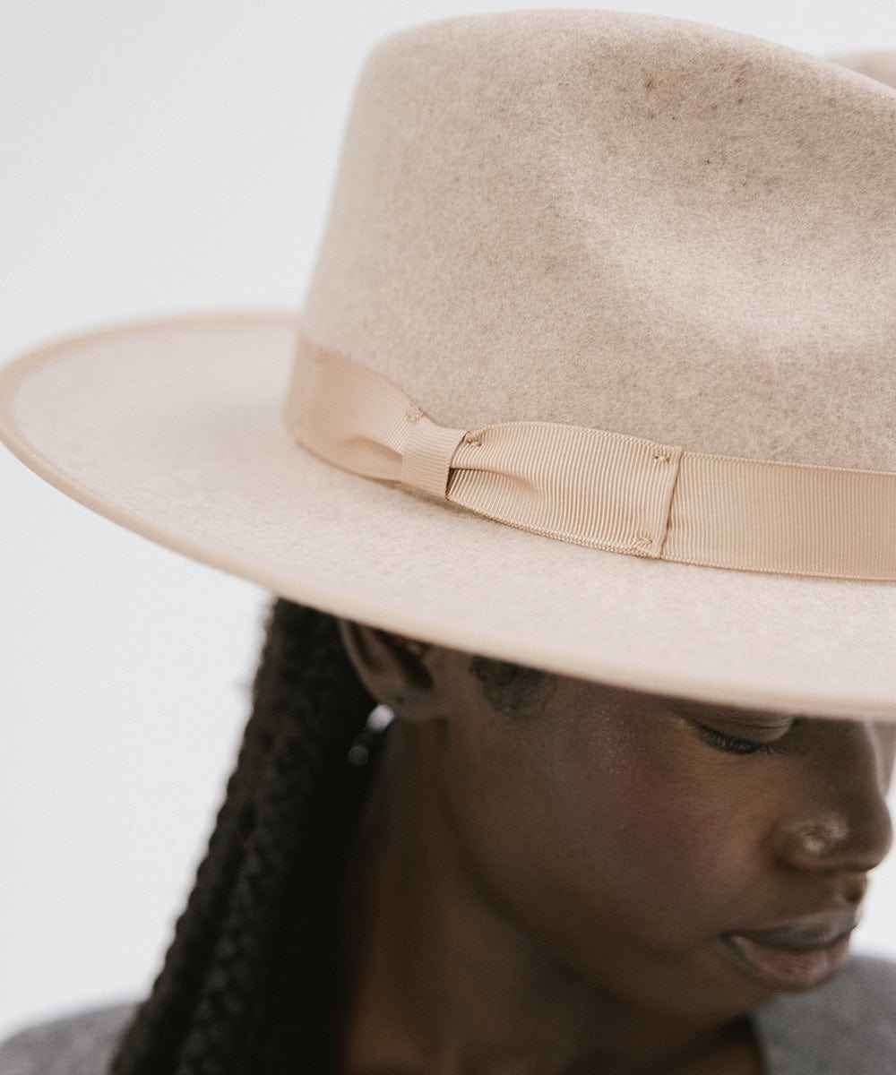 Monroe Rancher Fedora Hat for Men & Women - Western Style Cowboy Hat with Wide Brim - Perfect for Outdoor, Rodeo, and Country Music Events
