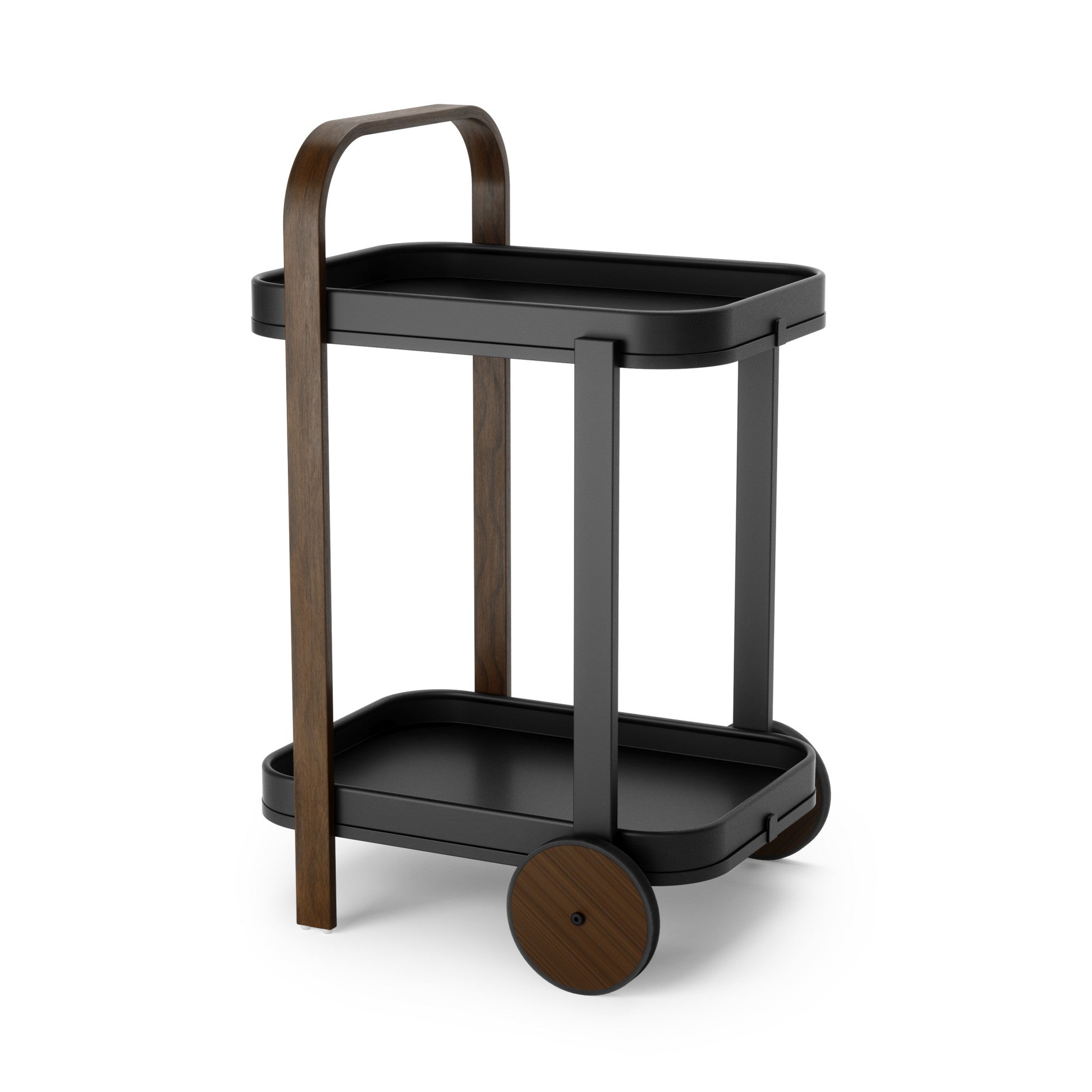 Bellwood Bar & Storage Cart - Mobile Home Bar Cabinet with Wheels for Kitchen, Living Room, or Outdoor Entertaining