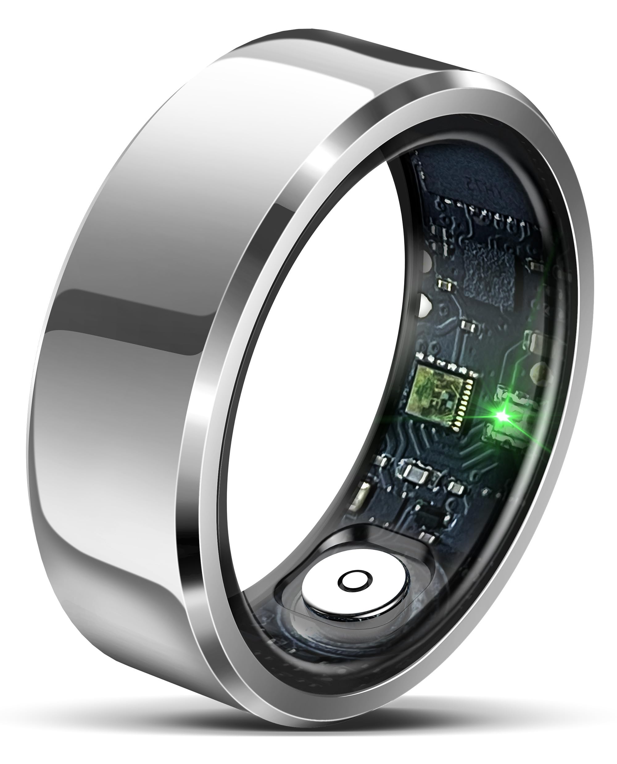 Smart Ring Fitness Tracker - Waterproof Heart Rate Monitor, Calorie & Step Counter, Sleep & Distance Tracker for Men & Women - Long Battery Life, Stylish Design for Workouts, Running & Daily Health Monitoring