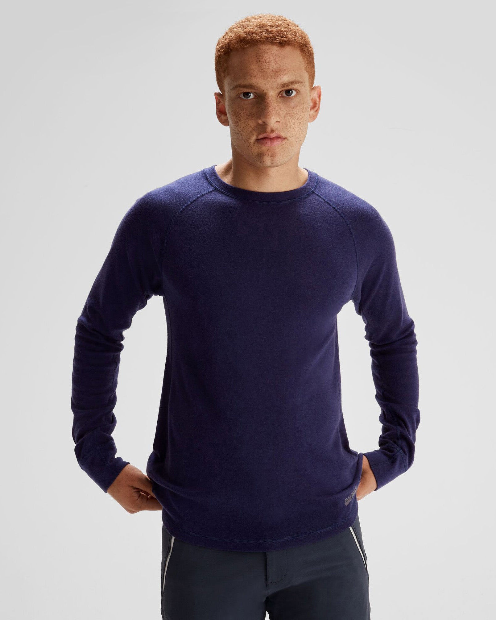 Men's K Merino 250 Long Sleeve Thermal Base Layer Top - Dark Horizon - Perfect for Hiking, Skiing & Winter Outdoor Activities